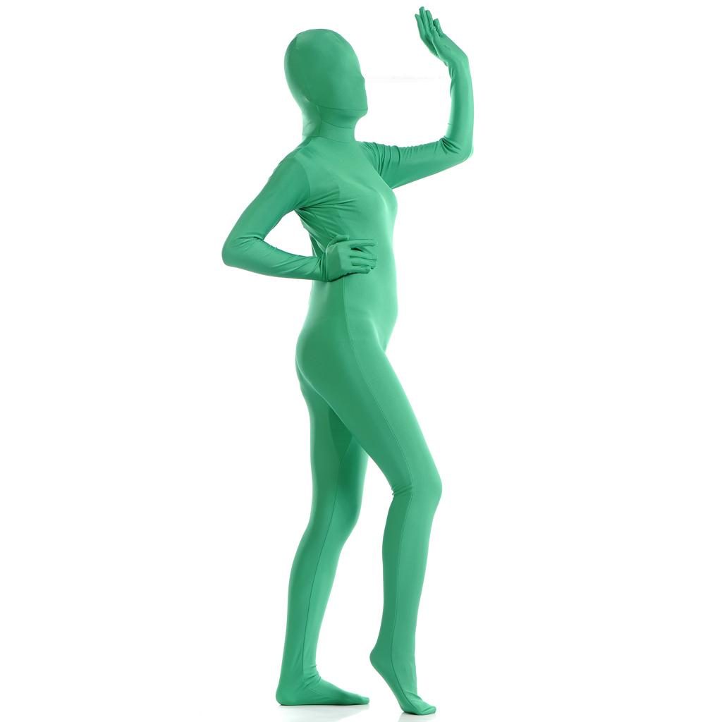 Lycra Spandex Sexy Zentai Suit-L-Dark Green