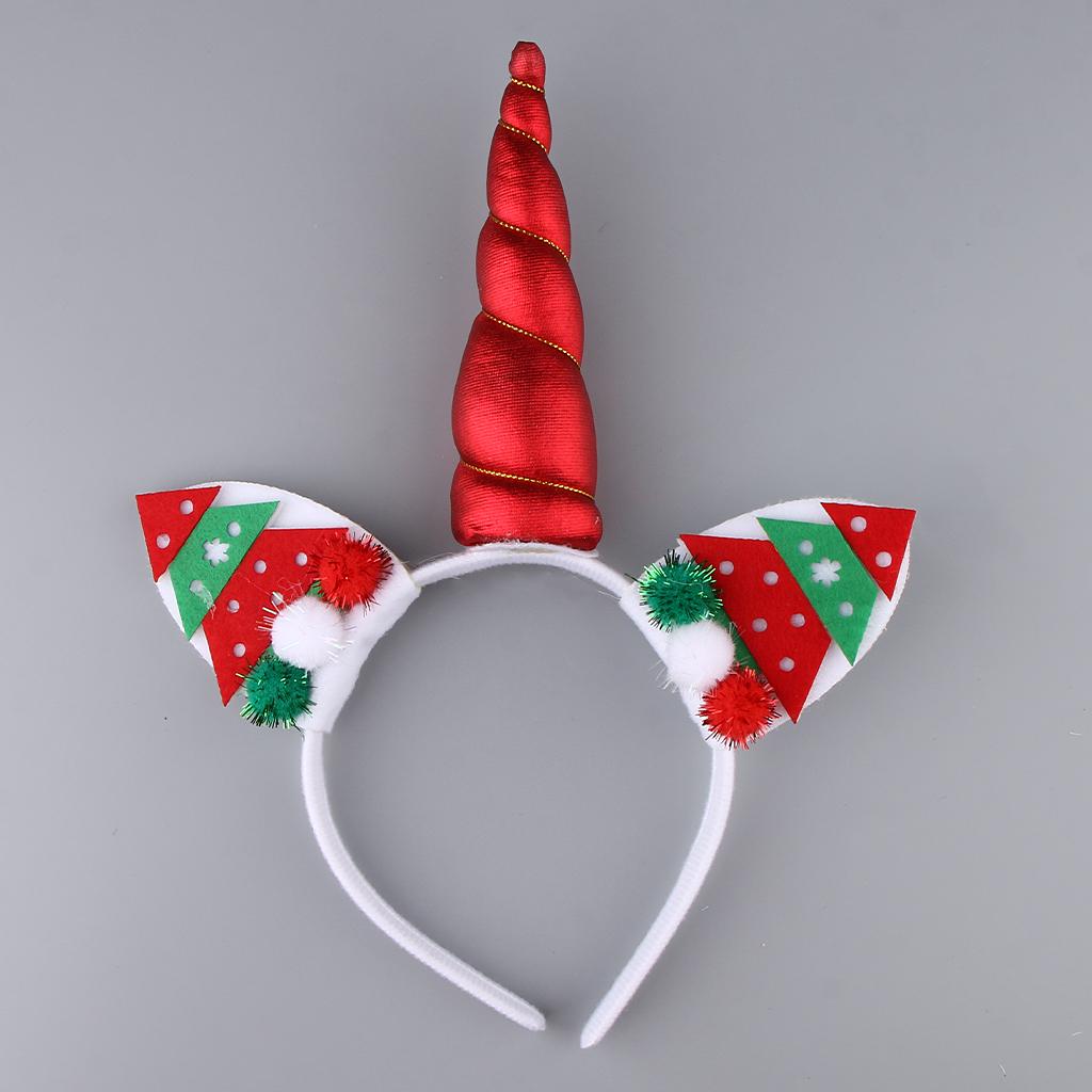 Natale Magico Unicorno Corno Fascia Partito Capretto Decorazione Per I Piu Ebay