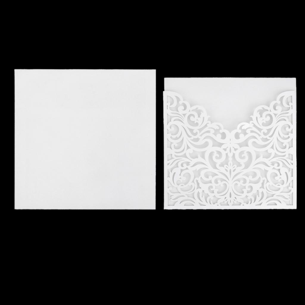 Wedding invitation cards with envelopes, seals, custom personalized printing