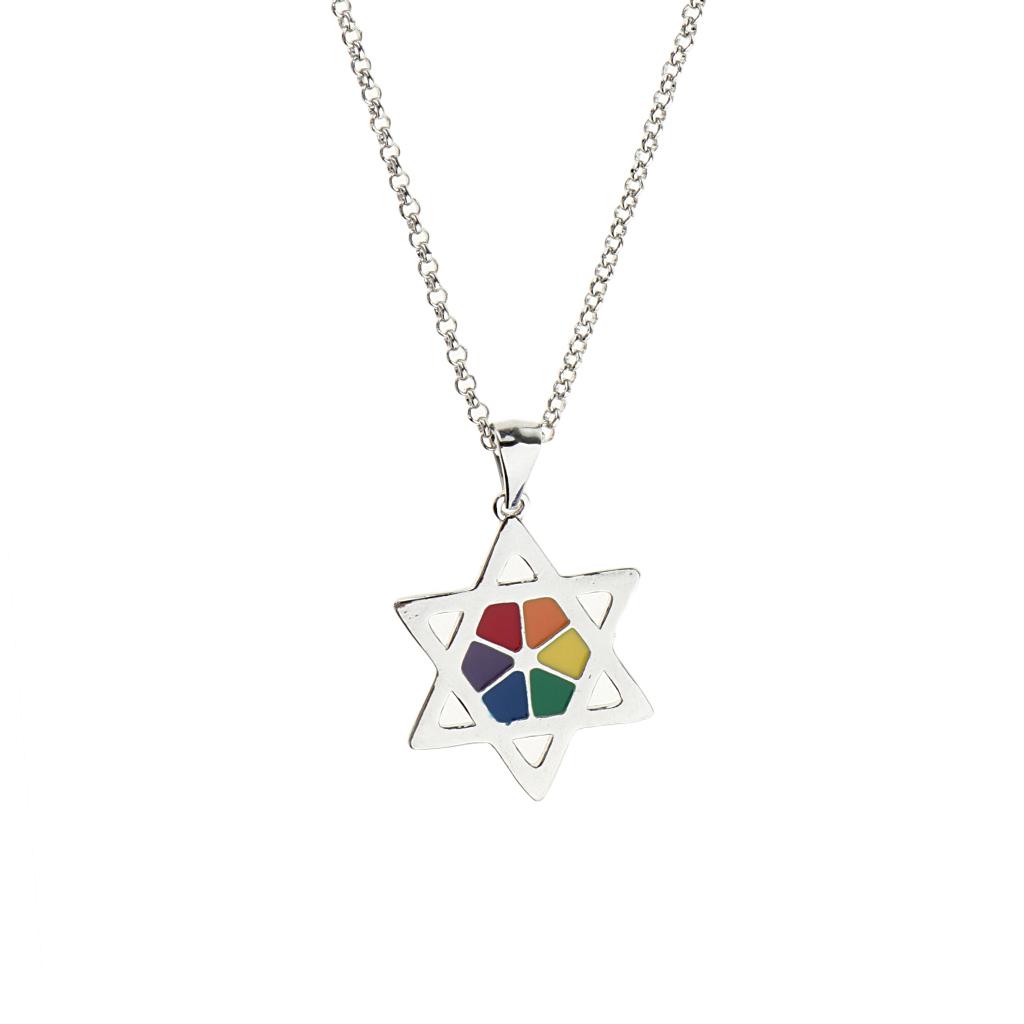 Inspirierende Regenbogen Gay Pride Rechte Symbol Spacer Perle Charme für Frauen 925 Sterling Silber