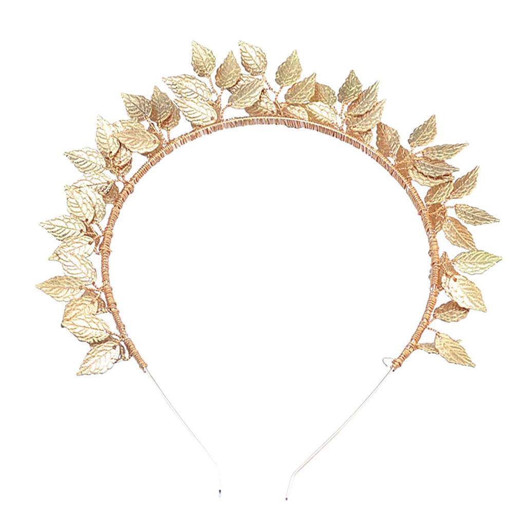 Römische Blatt Braut Haar Krone Boho Haarreif Haarschmuck Haarklammer