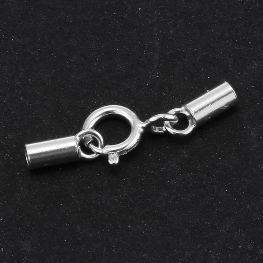 Cord End Clasp Bail 925 Sterling Silver Jewelry Finding Supplies 1mm ...
