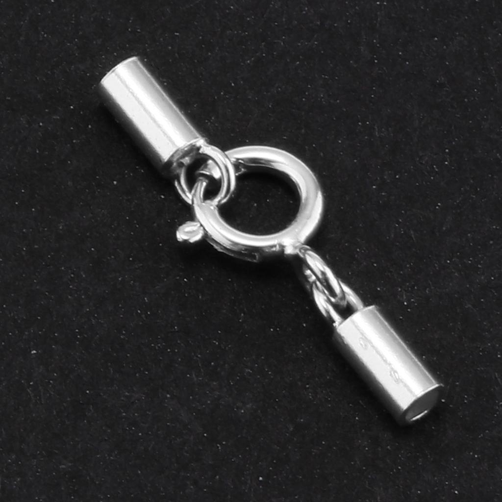 Cord End Clasp Bail 925 Sterling Silver Jewelry Finding Supplies 1mm ...