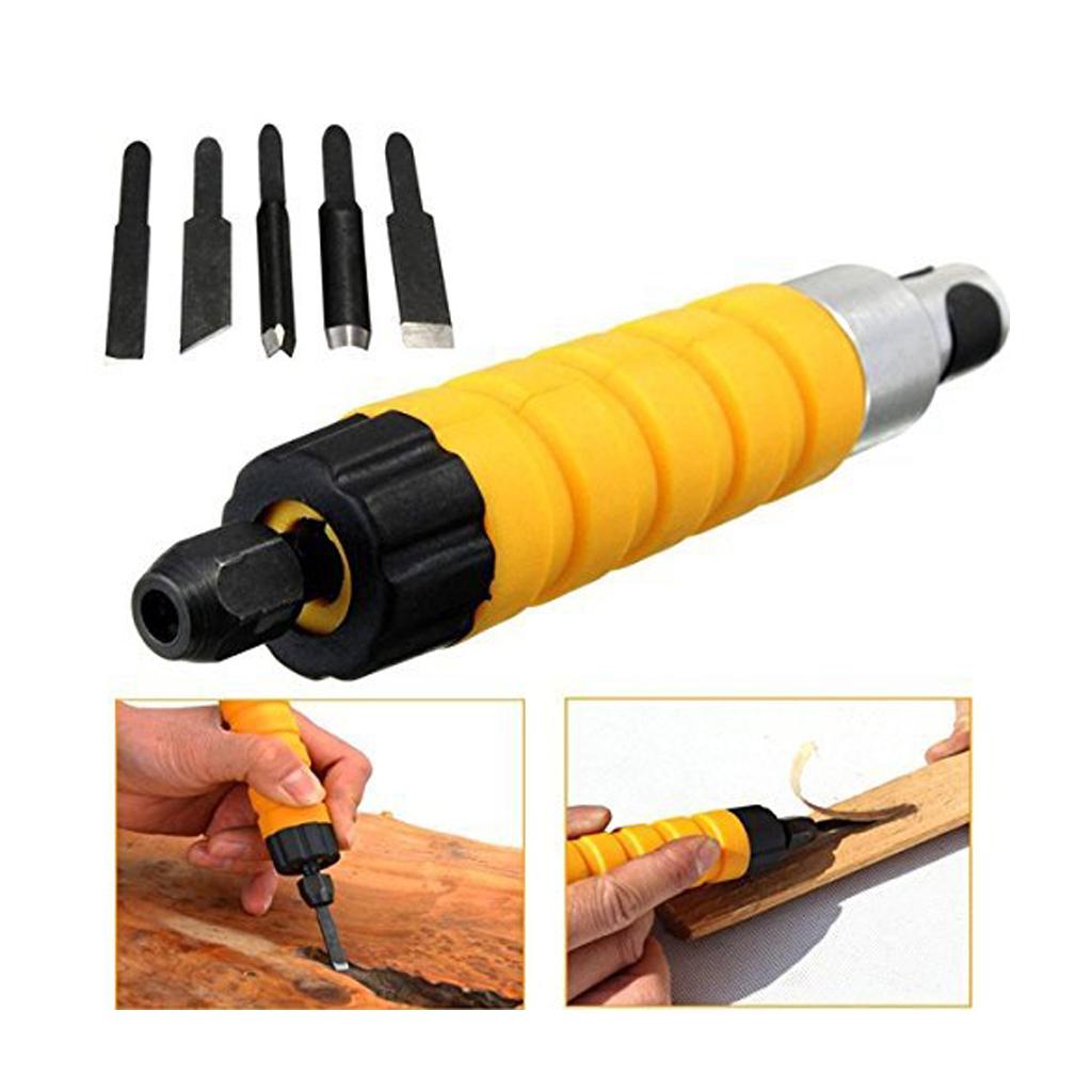 Woodworking Carving Chisel Tool with Carving Blades Electric Carving Machine