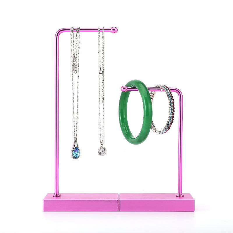 Multifunctional jewelry display rack earrings bracelet shelf Small Rose