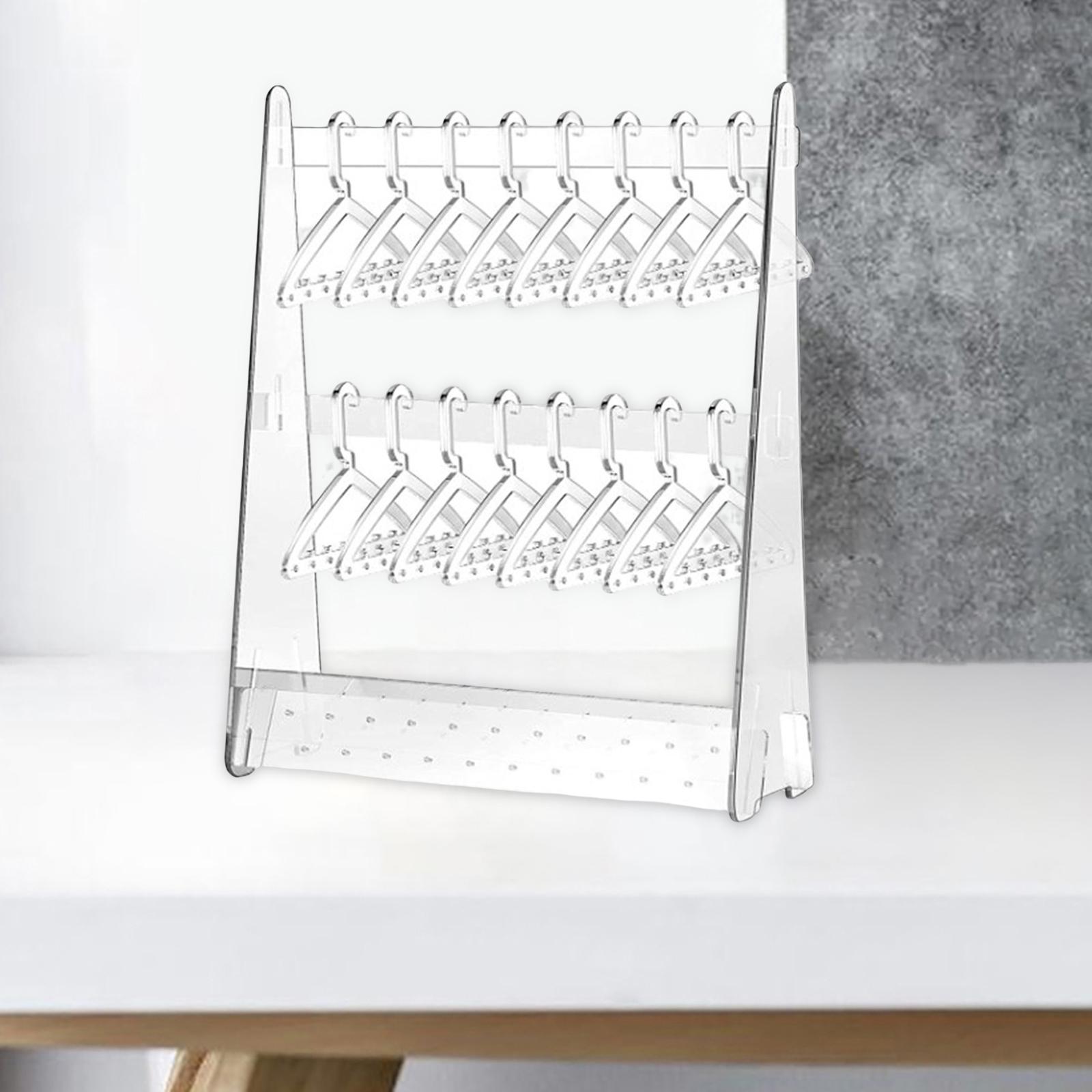 Creative Acrylic Earring Display Stand Hanger Rack Live Broadcast Props Transparent