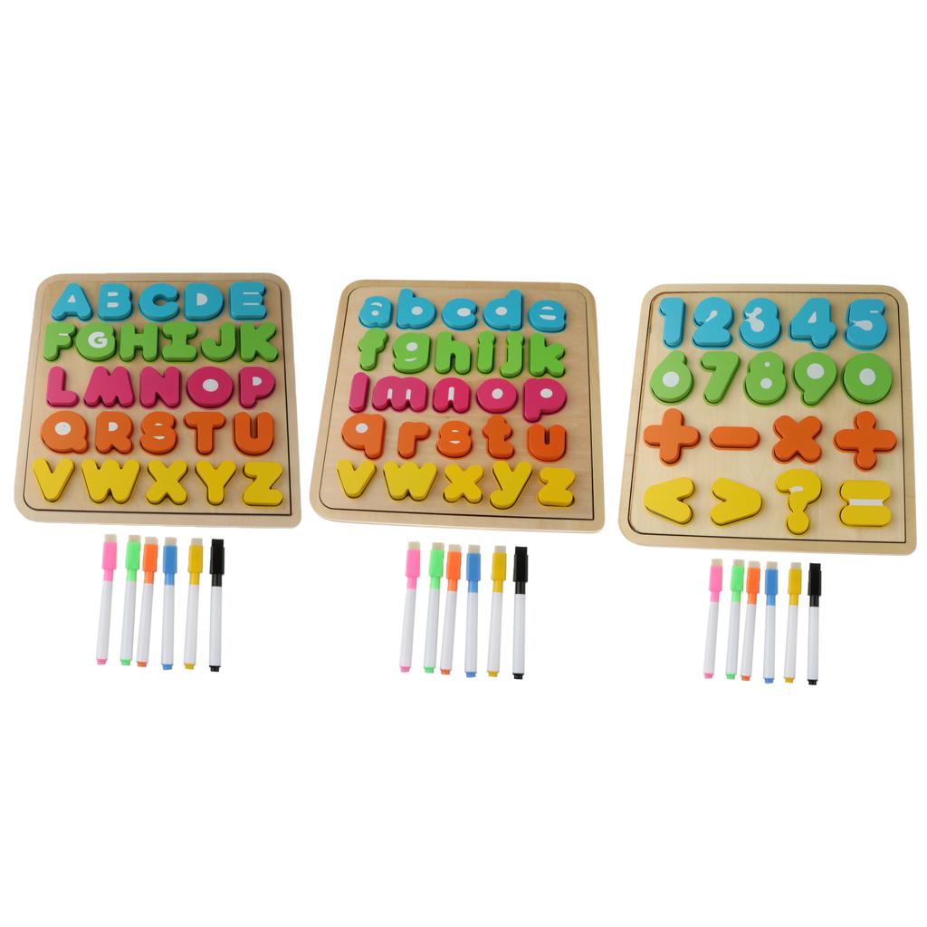 Sorting Board Stacking Blocks Matching Wooden Board Numbers Block