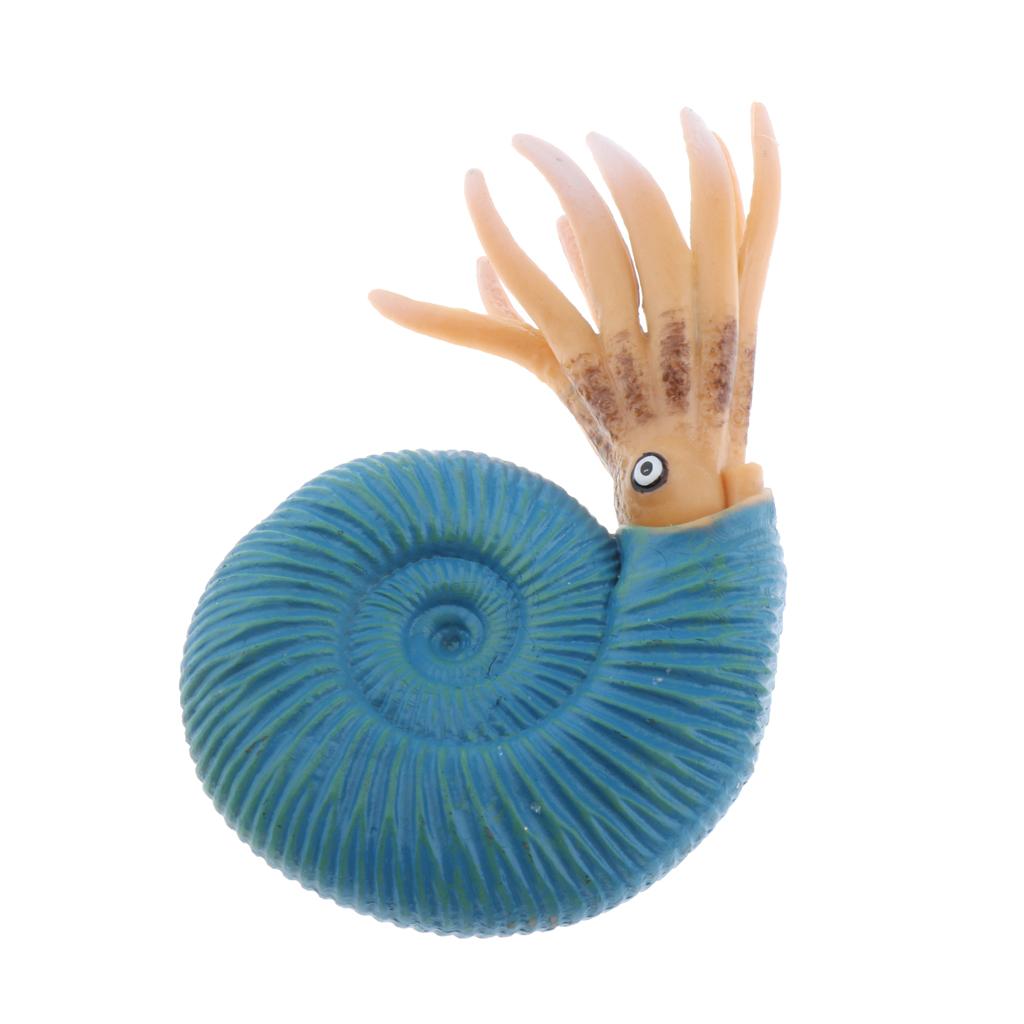 Simulation Ocean Animals Model Figure Kids Educational Toys - Sea Snail Blue