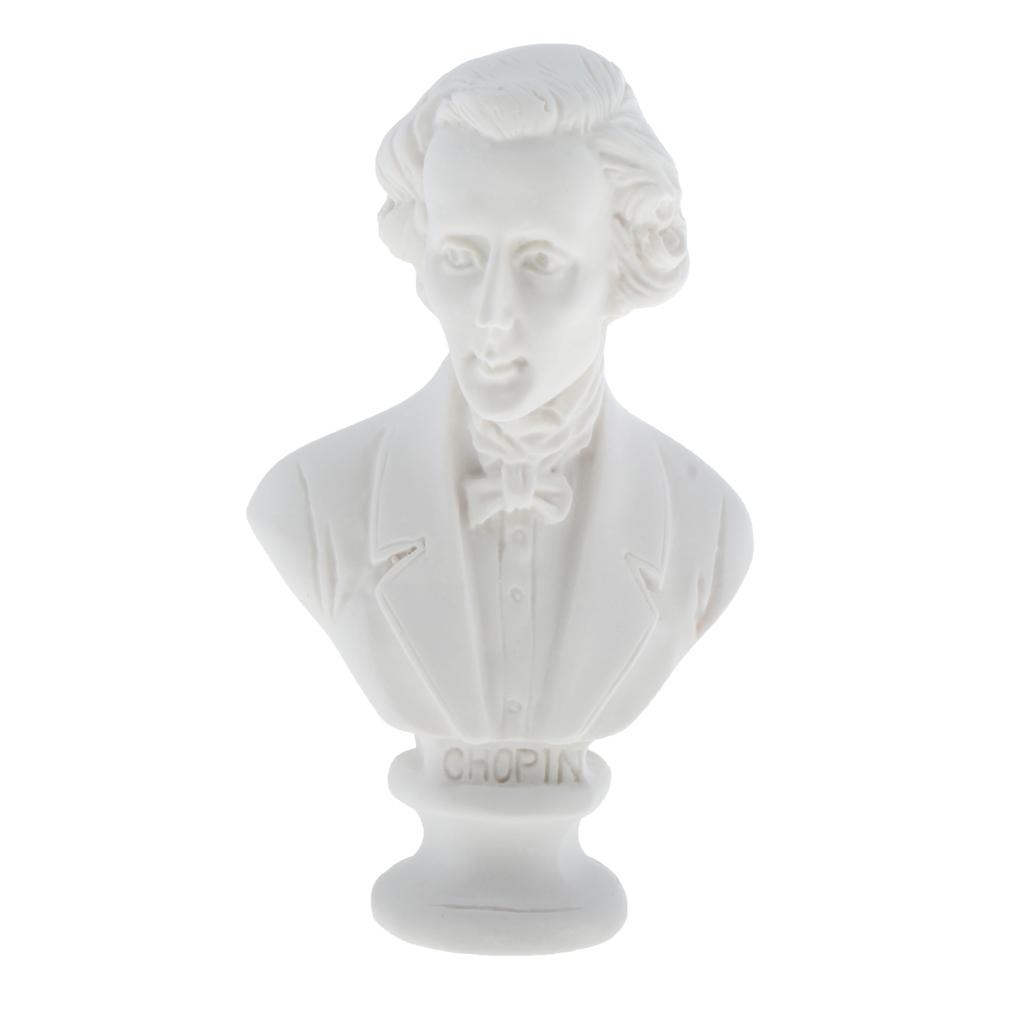 1/12 Dollhouse Miniature Chopin Statue Sculpture Sculpt Accessories