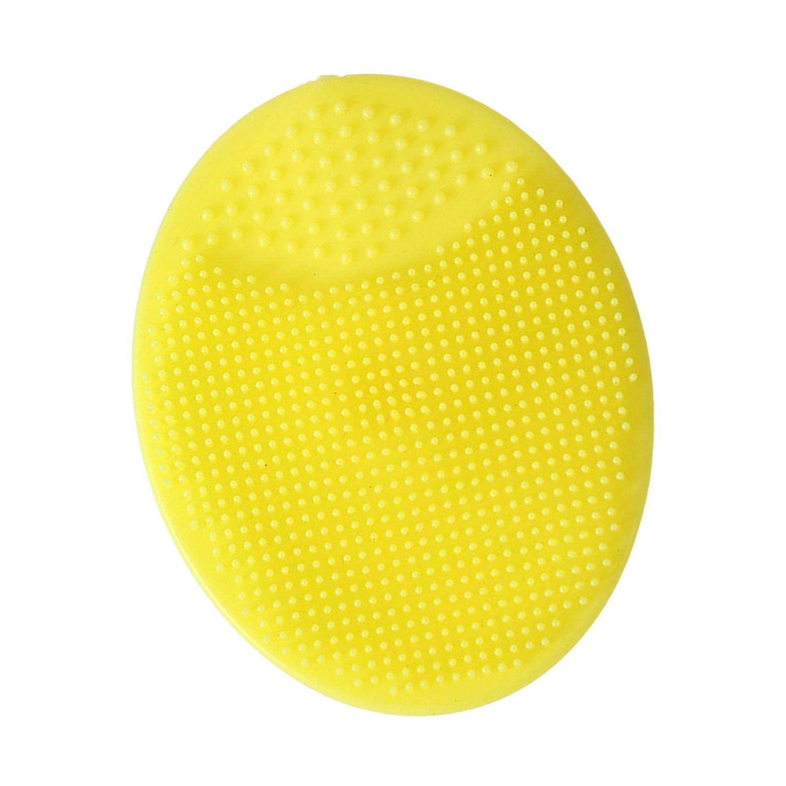 Silicone Shampoo Brush Comfortable Soft for Kids Holiday Gifts Yellow