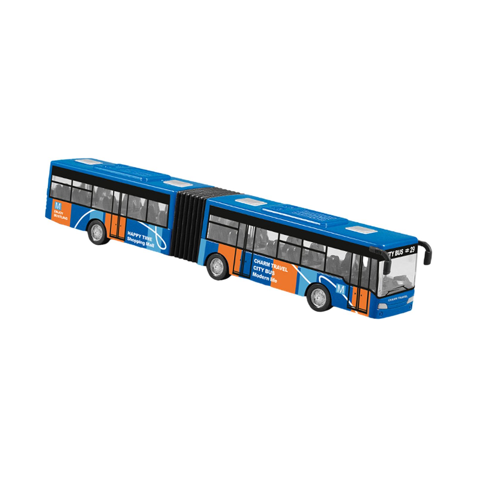 Pull Back Bus Model Blue