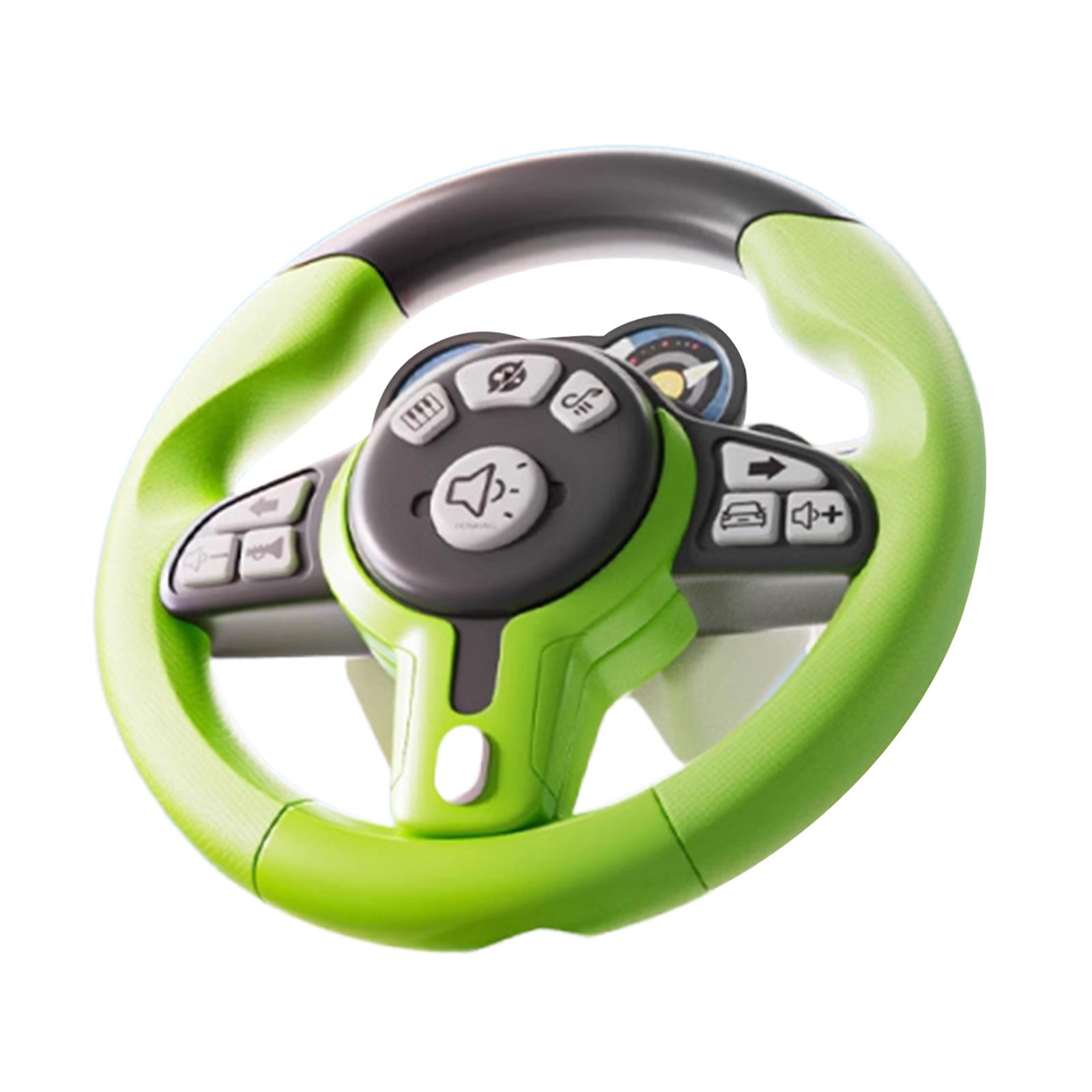 Pretend Play Steering Wheel Toy Green