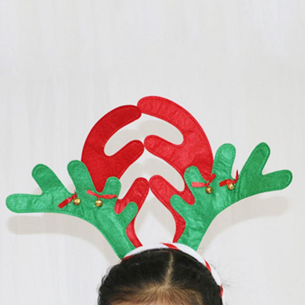 Christmas Reindeer Antler Headband Festival Party Decorations Red 2