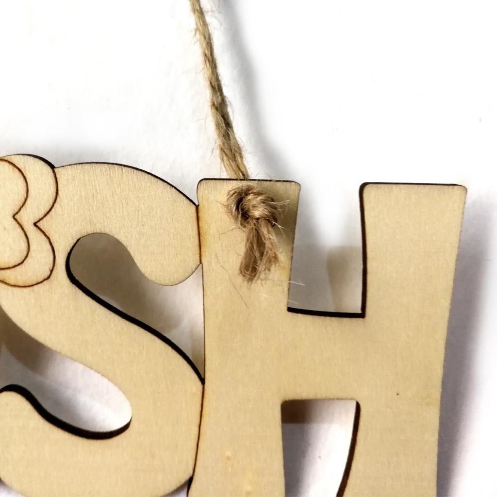 Wooden Pieces Hanging Decor Ornaments DIY Wood Crafts