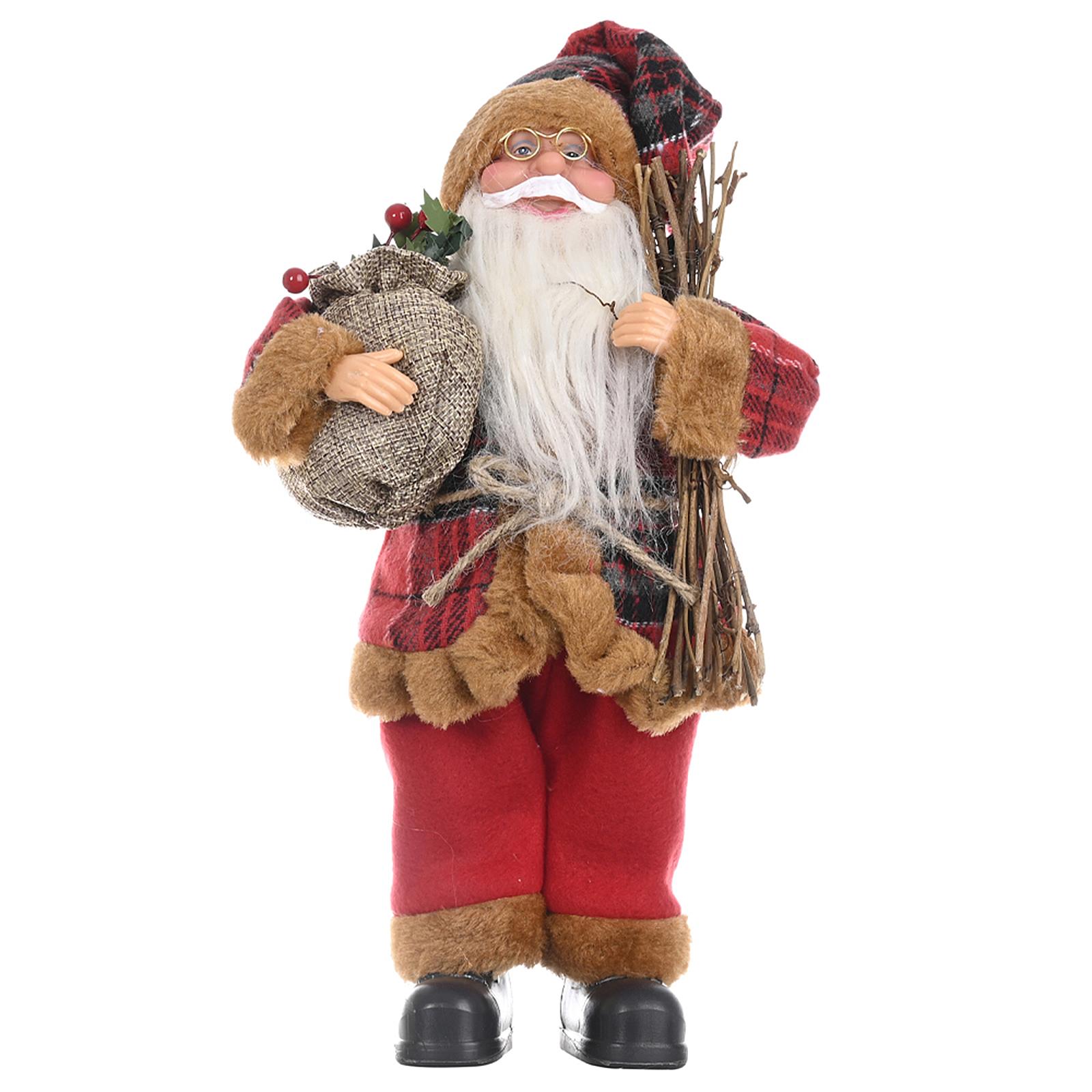 Santa Claus Doll Merry Christmas Tree Hanging Decoration Stick