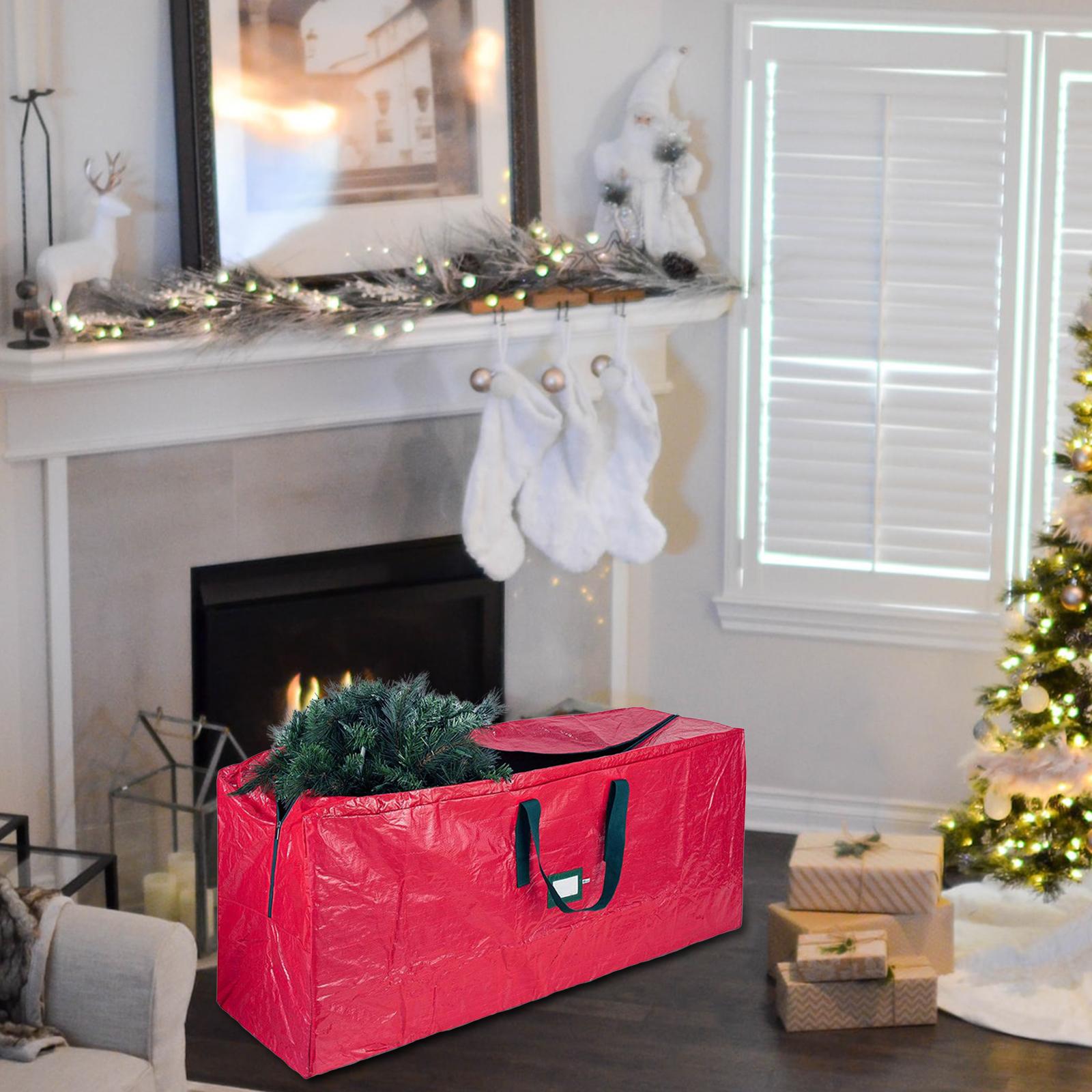 Christmas Tree Storage Bag Container Dustproof Cover with Carrying Handles