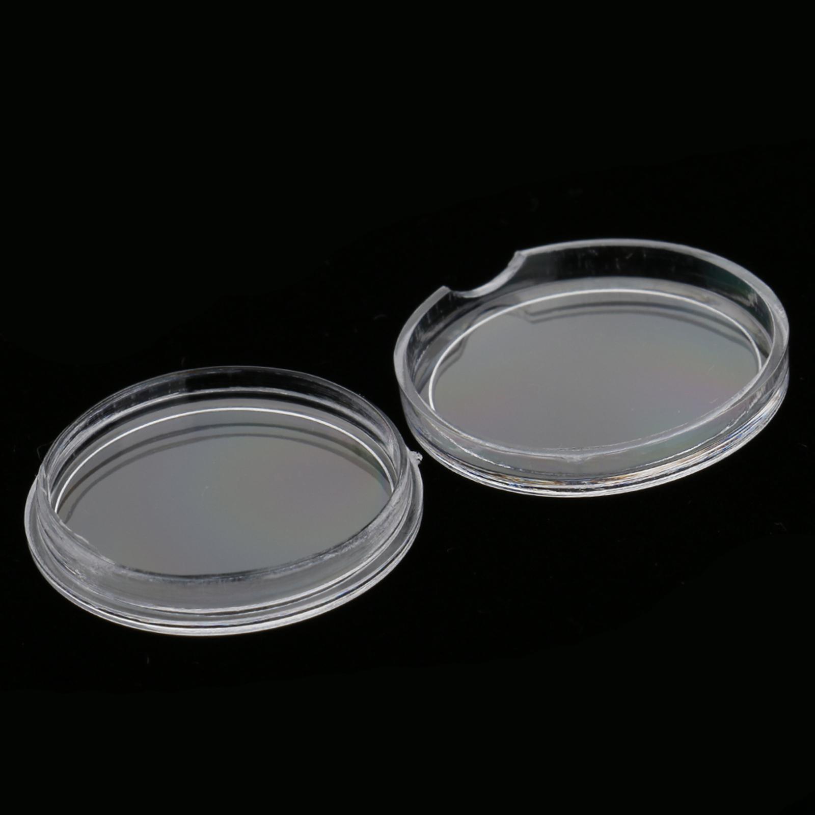 5x100pcs Clear Round Plastic Coin Capsules Container Storage Holder Case 22mm
