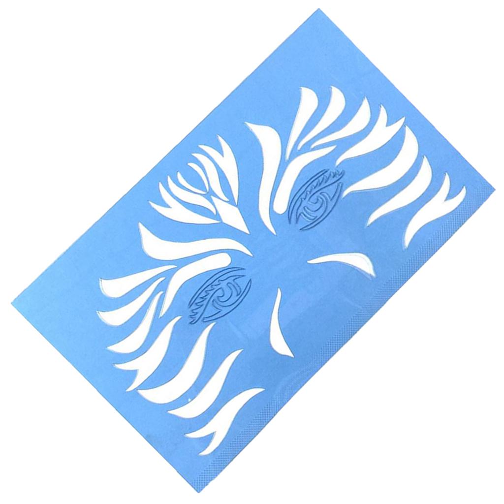 Cosplay Airbrush Paint Stencils Face Body Painting Template Stage