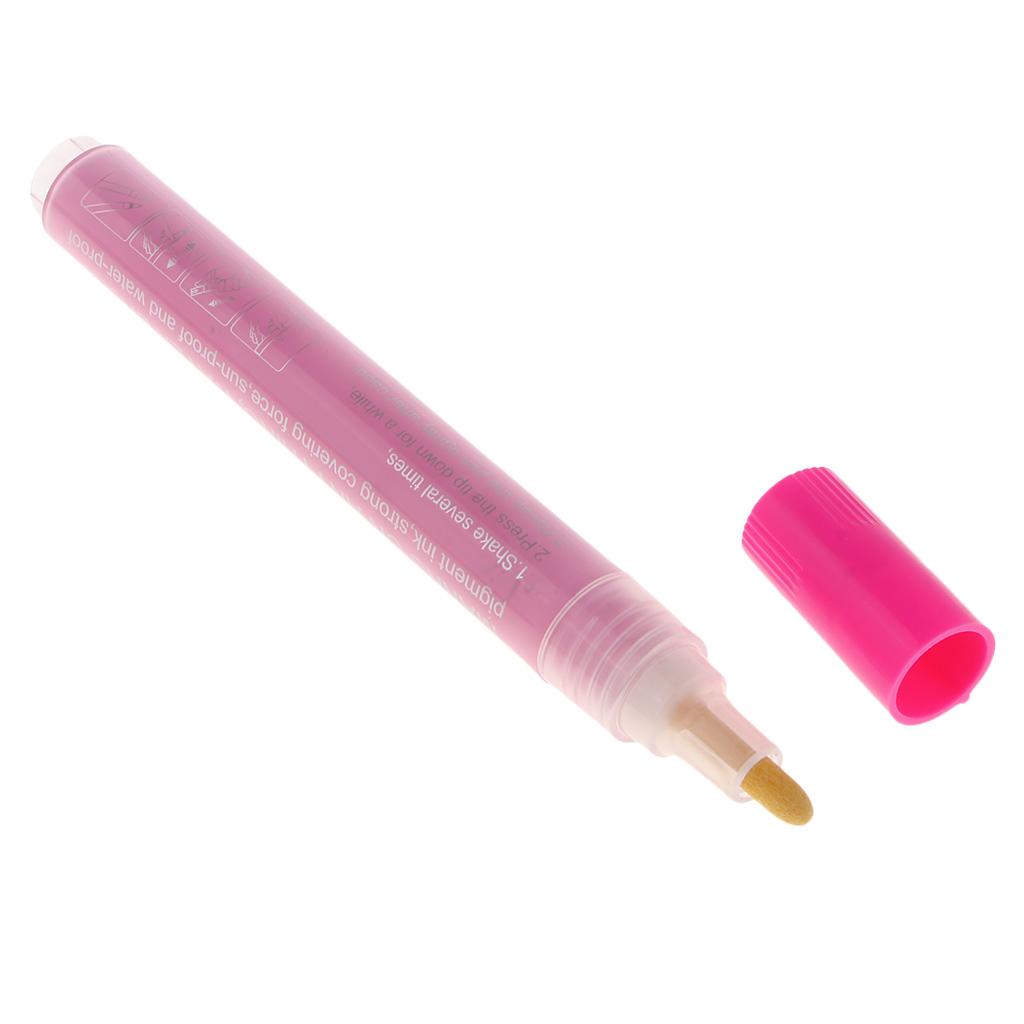 Liquid Chalk Markers Pens Art Permanent Paint Pens Markers Pink
