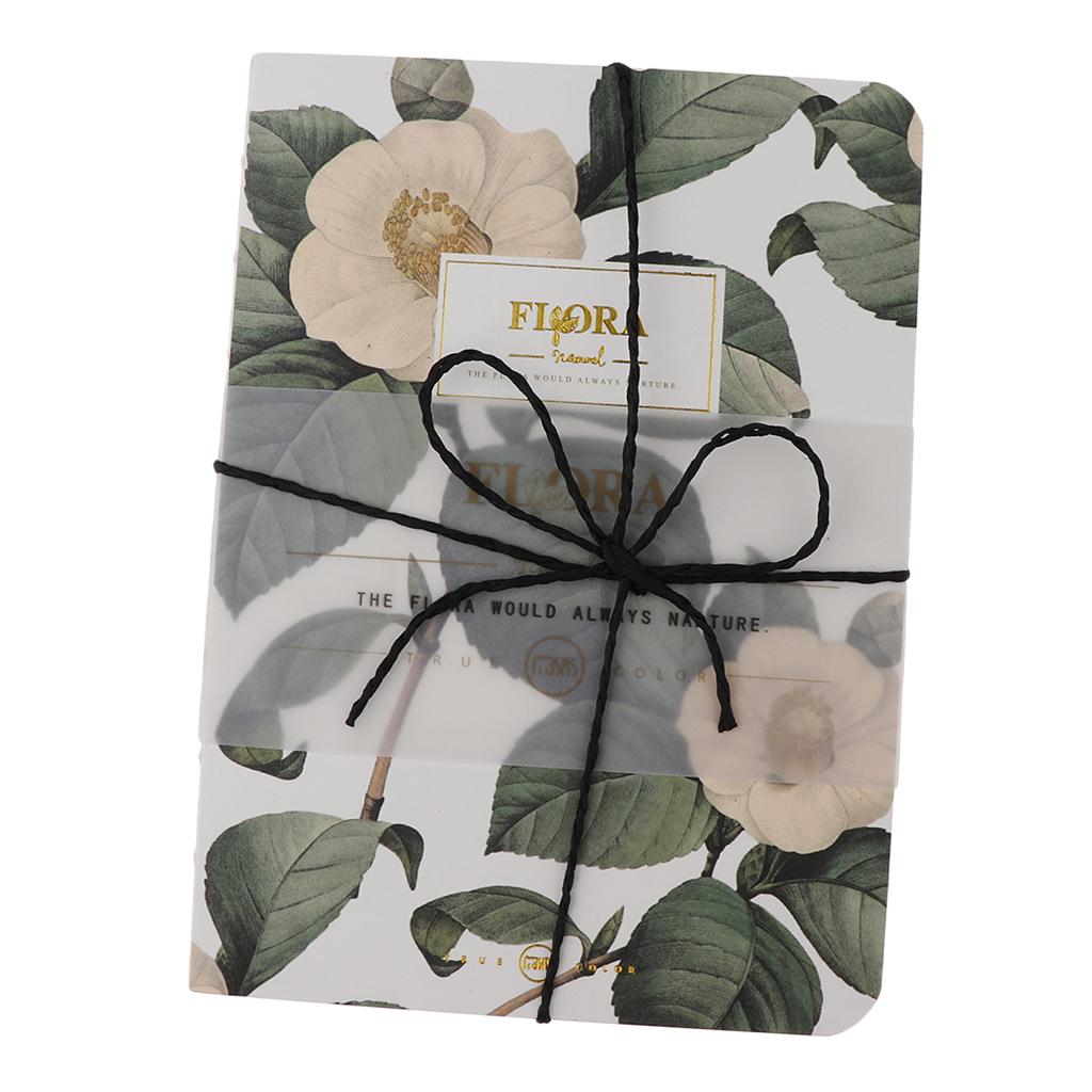 Flower Printed Travel Notebook Travel Journal Diary Note Book Camellia