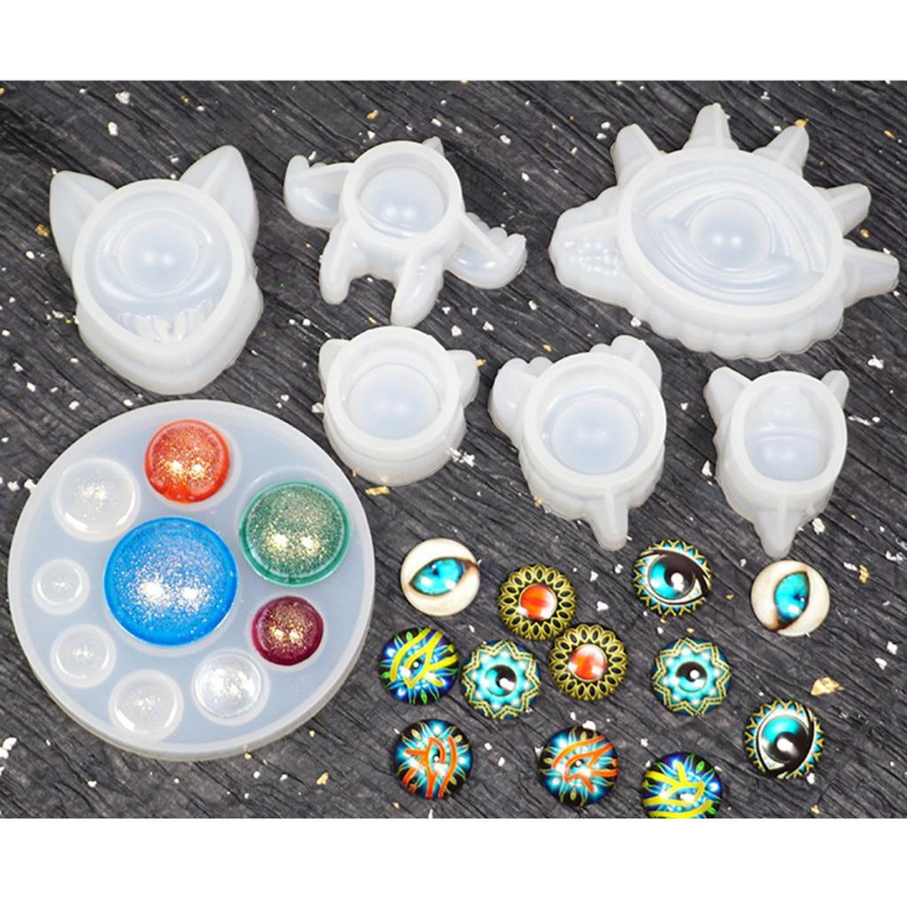 Silicone Mould Devil Eyes Epoxy Mold DIY Jewelry Making Molds 60x43x22mm
