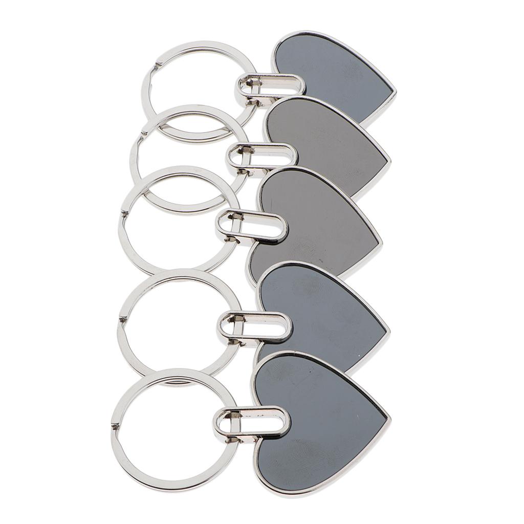 Keyring Blank Metal Keychain Handbag Charm Round Oval Key Rings 7x3.5CM