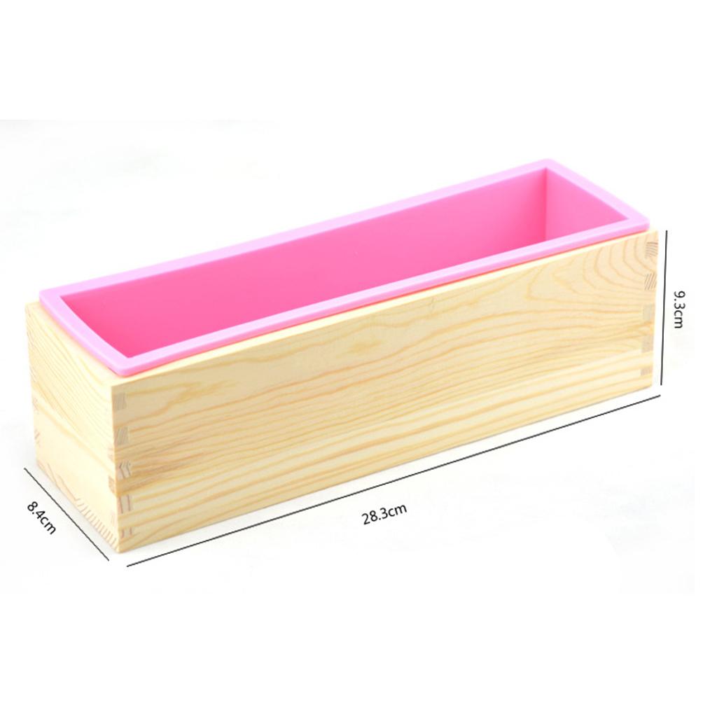 Silicone Soap Mold Loaf Wooden Box Candle Slicer Cutter DIY Planer Tool