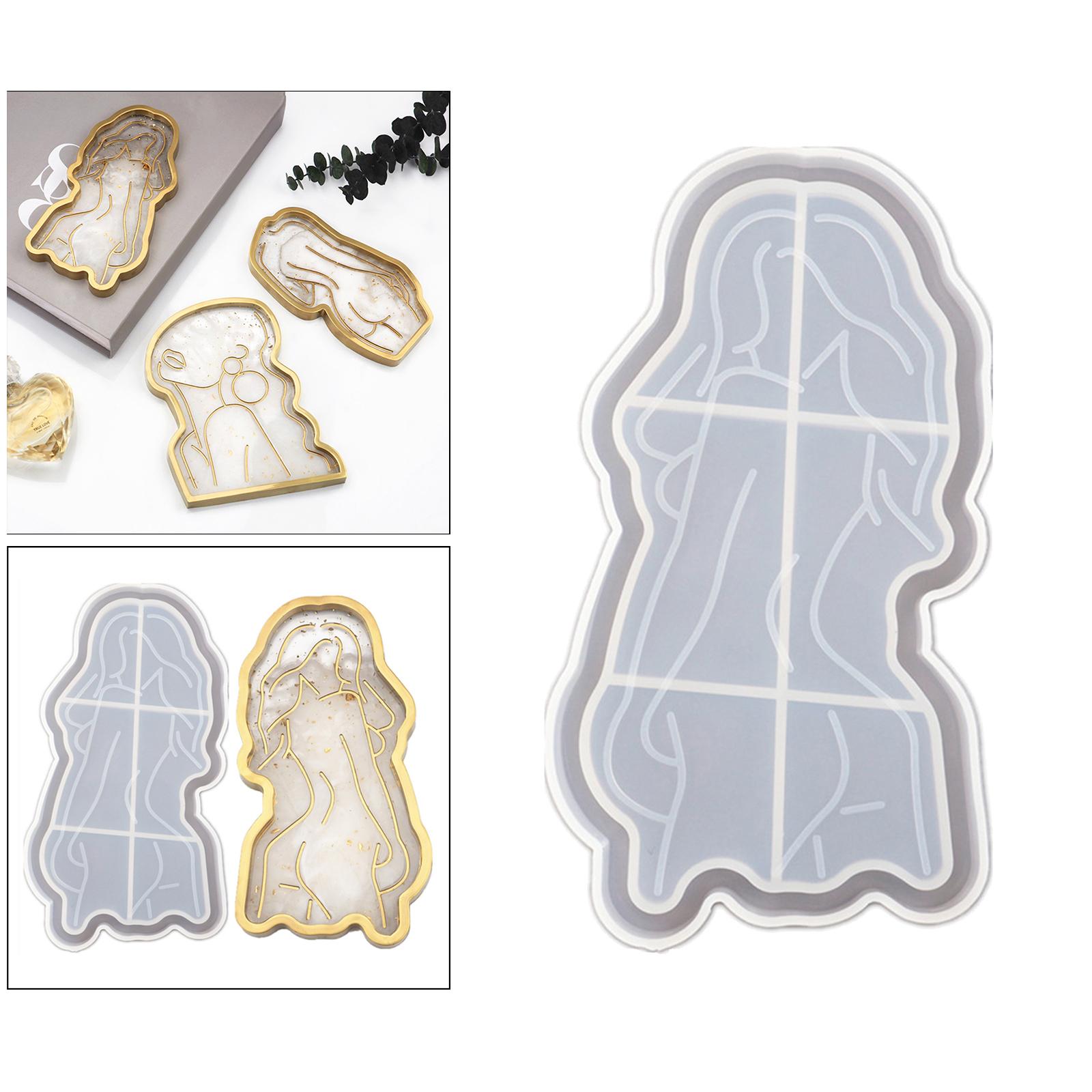 DIY Silicone Epoxy Resin Coasting Coaster Mold Jewelry Mould 161x85x15mm