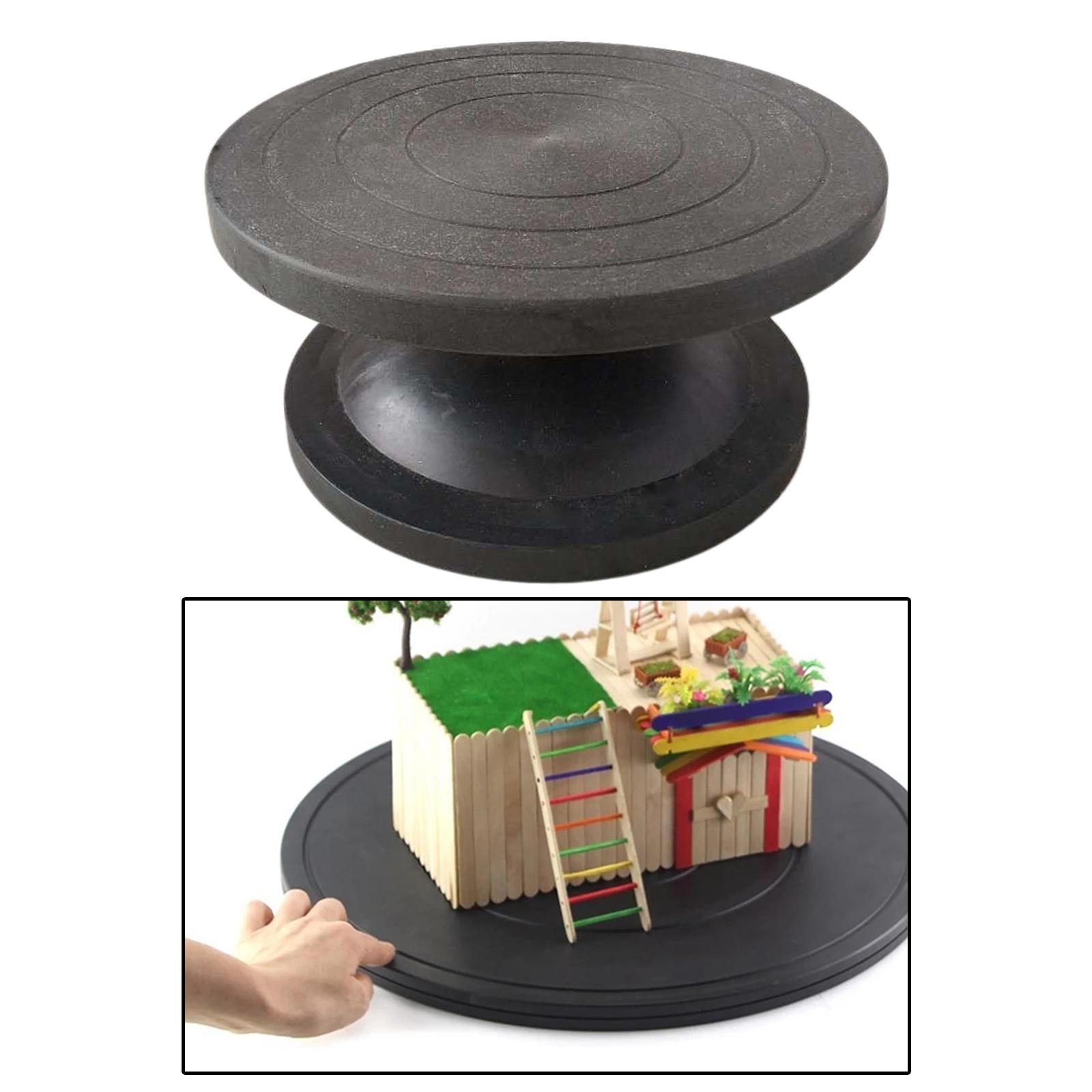 Ceramic Pottery Wheel Manual Sculpting Turntable Ceramic Tool Spinner Black