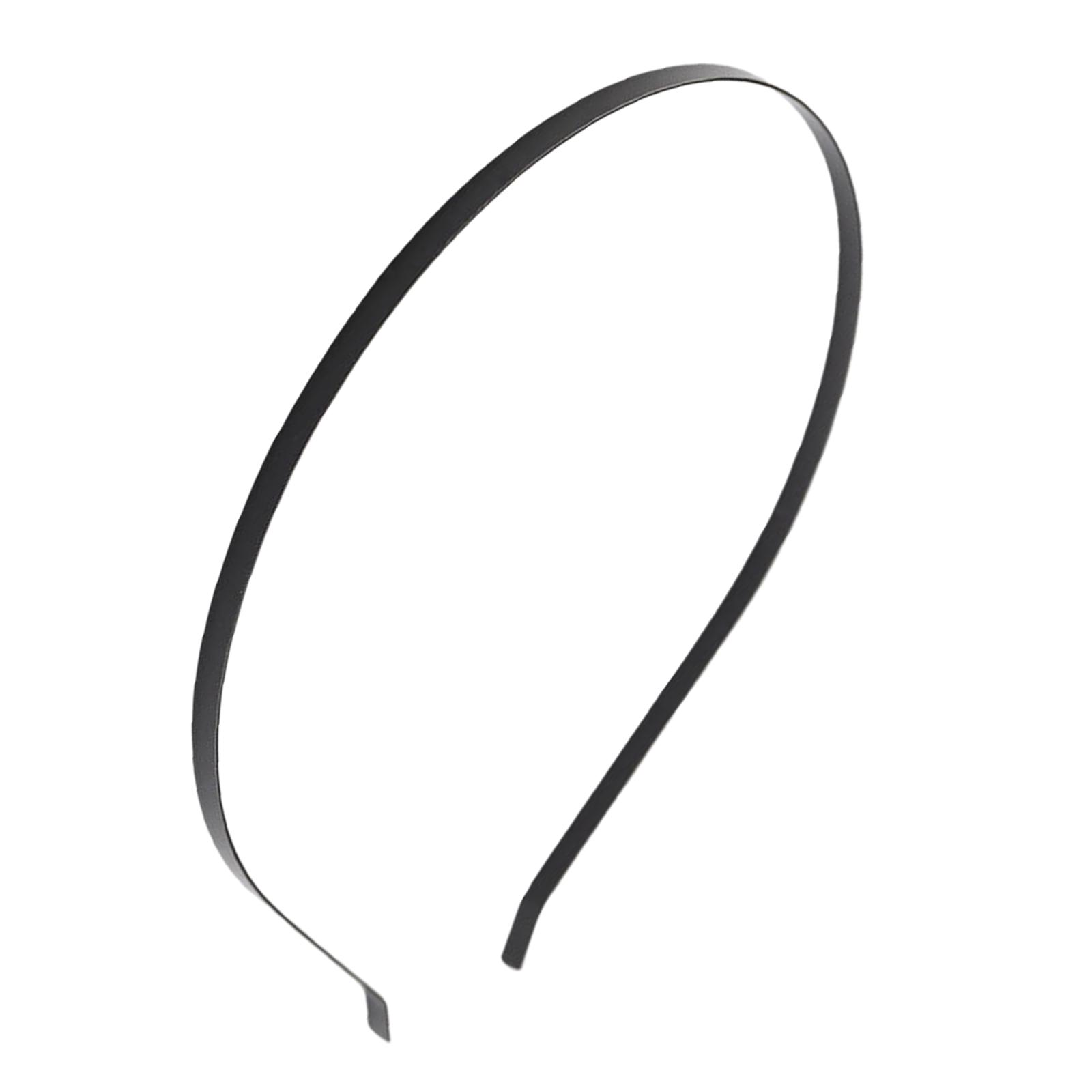 5Pcs 5mm Stainless Steel Hairbands Headwear Handicraf Ladies Girls Women black