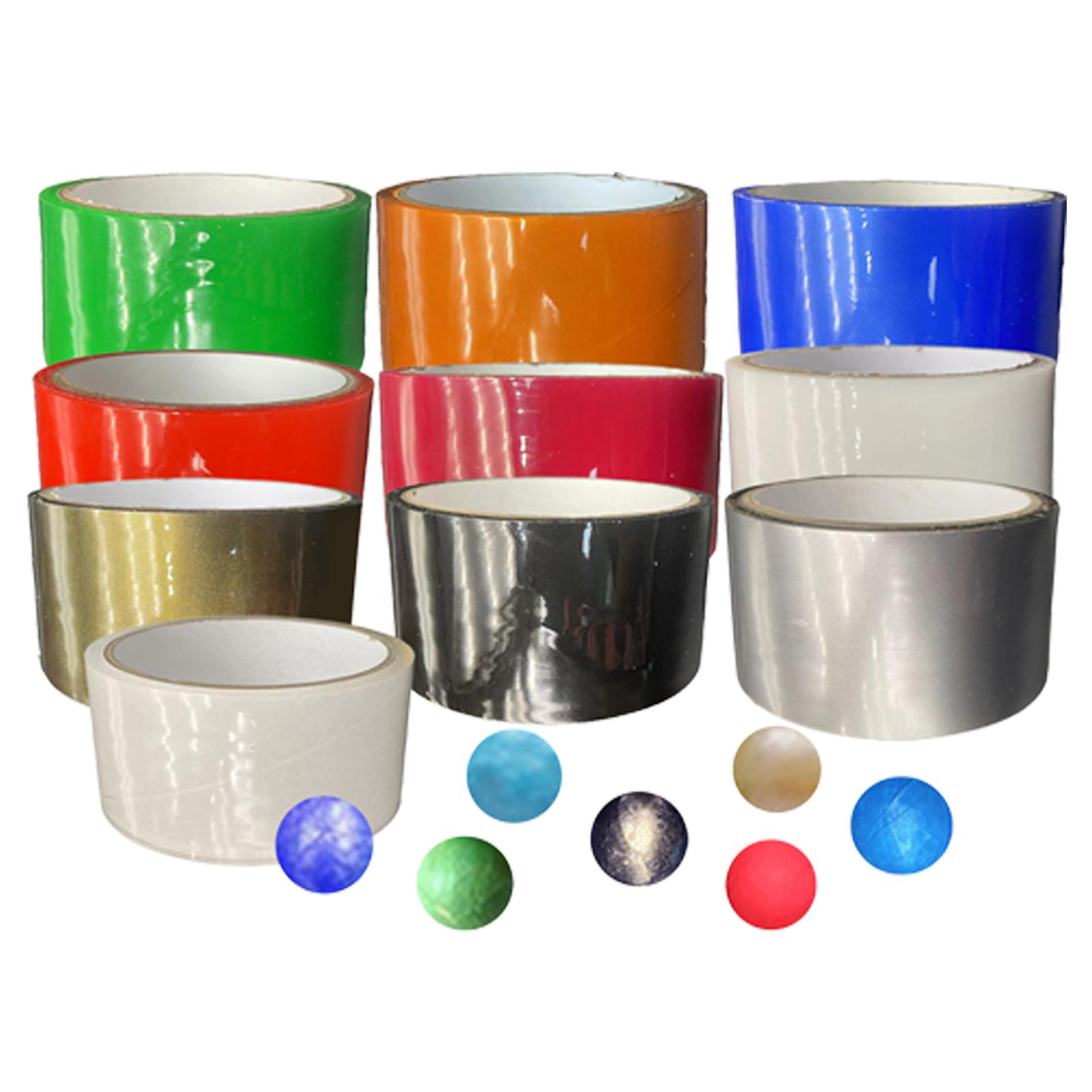 2Pcs Decompression Toys Creative Sticky Ball Rolling Tapes Aureate Milky