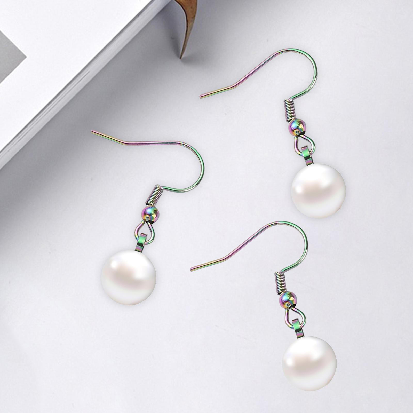 2x10x Fashion Earring Hooks Jewelry Making Charms Stainless Steel Craft DIY