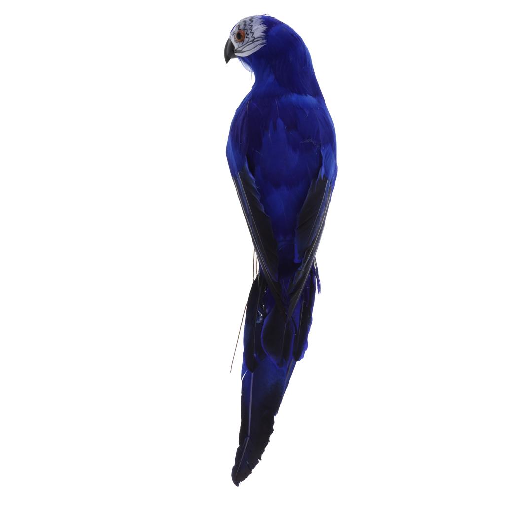 8pcs Realistic Macaw Parrot Artificial Feather Bird Animal Ornament Toys
