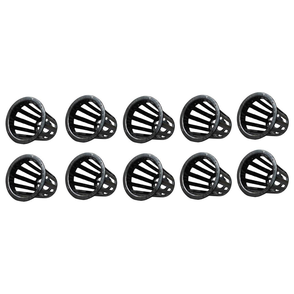 2x10pcs Plastic Pond Plant Basket Aquarium Aquatic Water Plant Grass Cultivate E