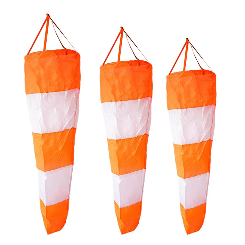 2xAirport Windsock Outdoor Wind Sock Waterproof 80cm Length