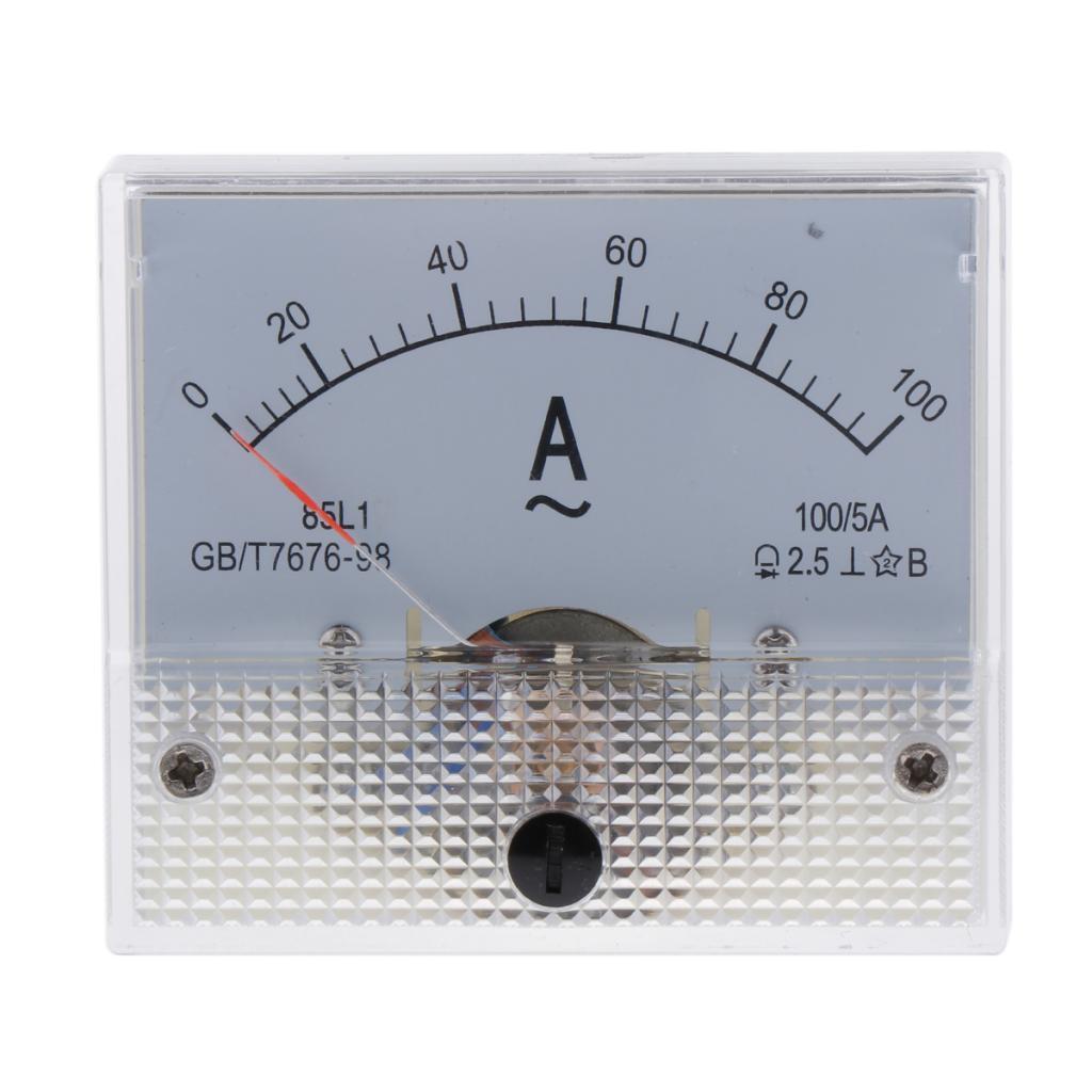 AC 85L1 Analog Panel Current Ampere Ammeter Gauge Ampere Meter 0-100A