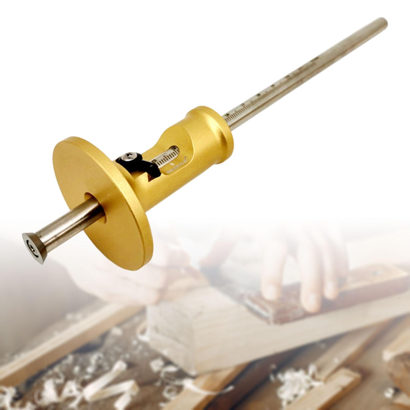 Wheel Marking Gauge Ruler Scale Wood Scribe Tool Handheld for Carpentry