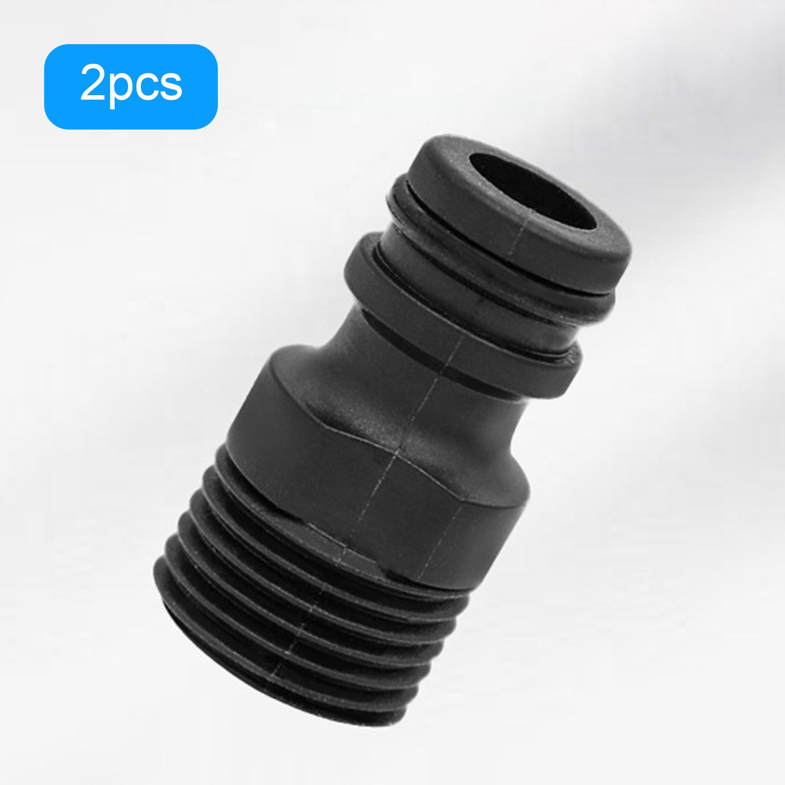 2Pcs Hose Connectors Water Hose Threaded Pipe Fitting Quick Connect Fittings