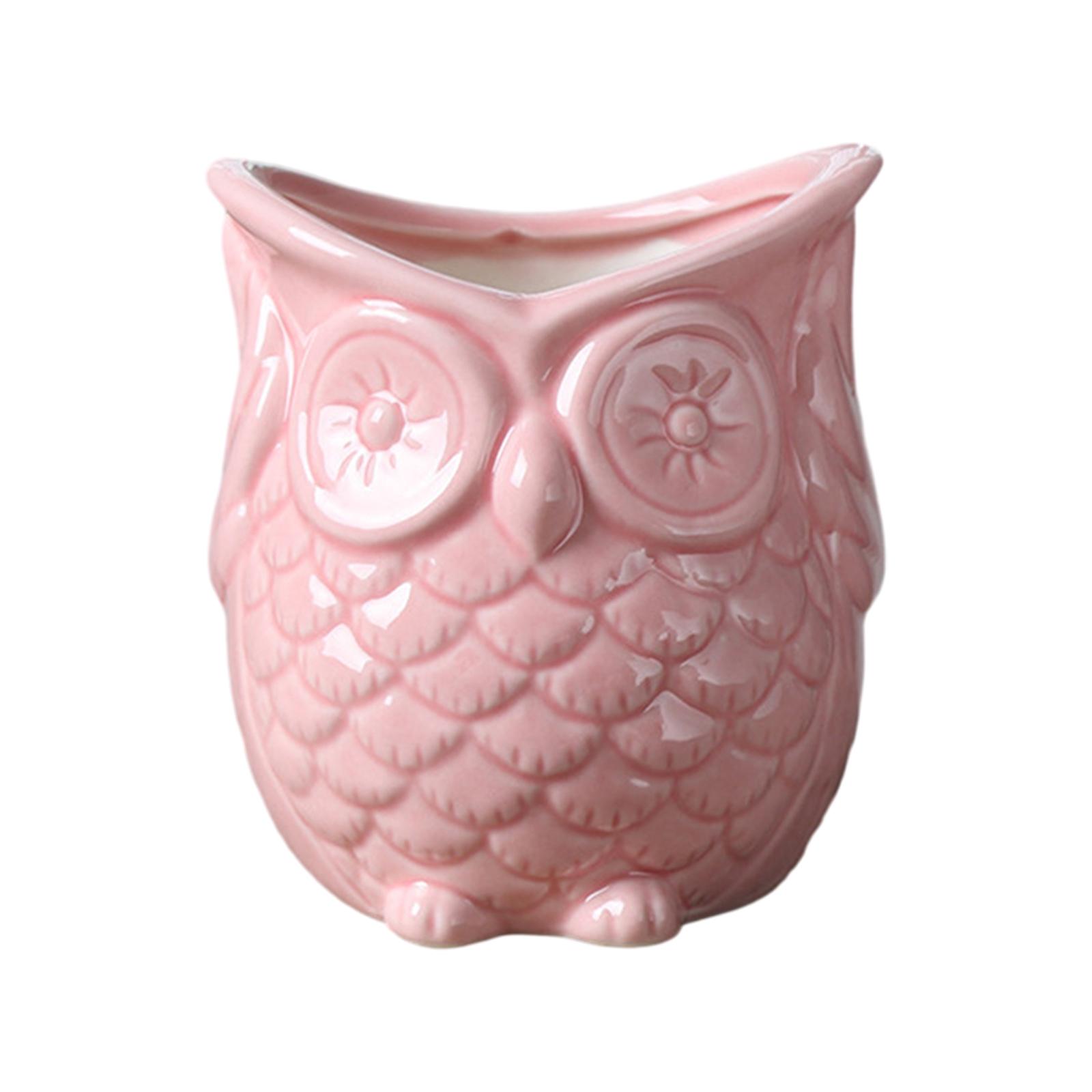 Owl Shape Ceramic Plant Pot