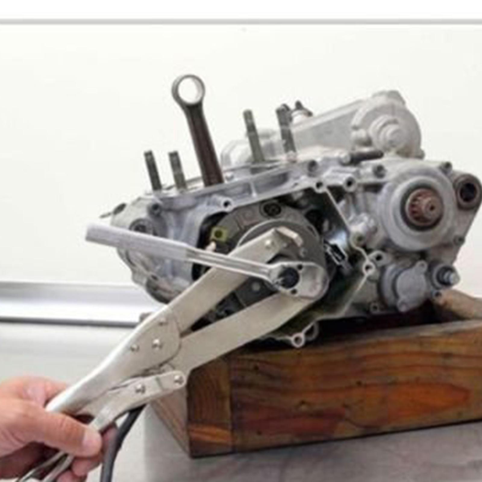 Motorcycle Clutch Flywheel Holding Tool Durable Multipurpose Adjustable Jaws