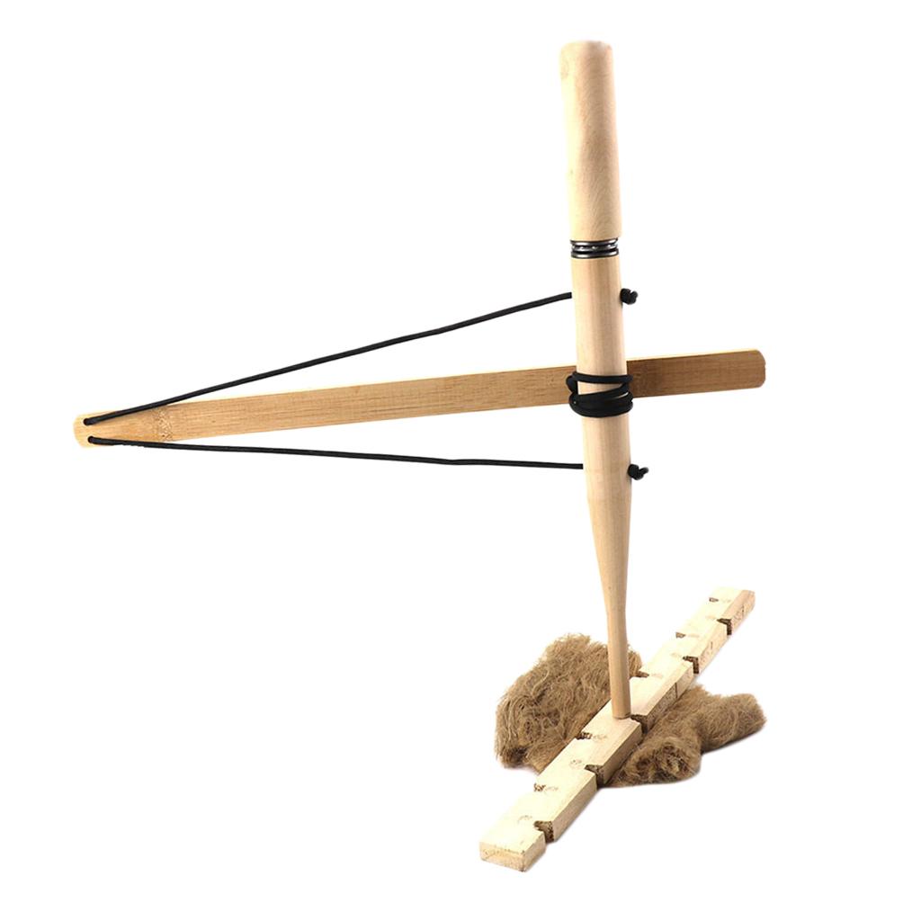 Wood Bow Drill Fire Starter