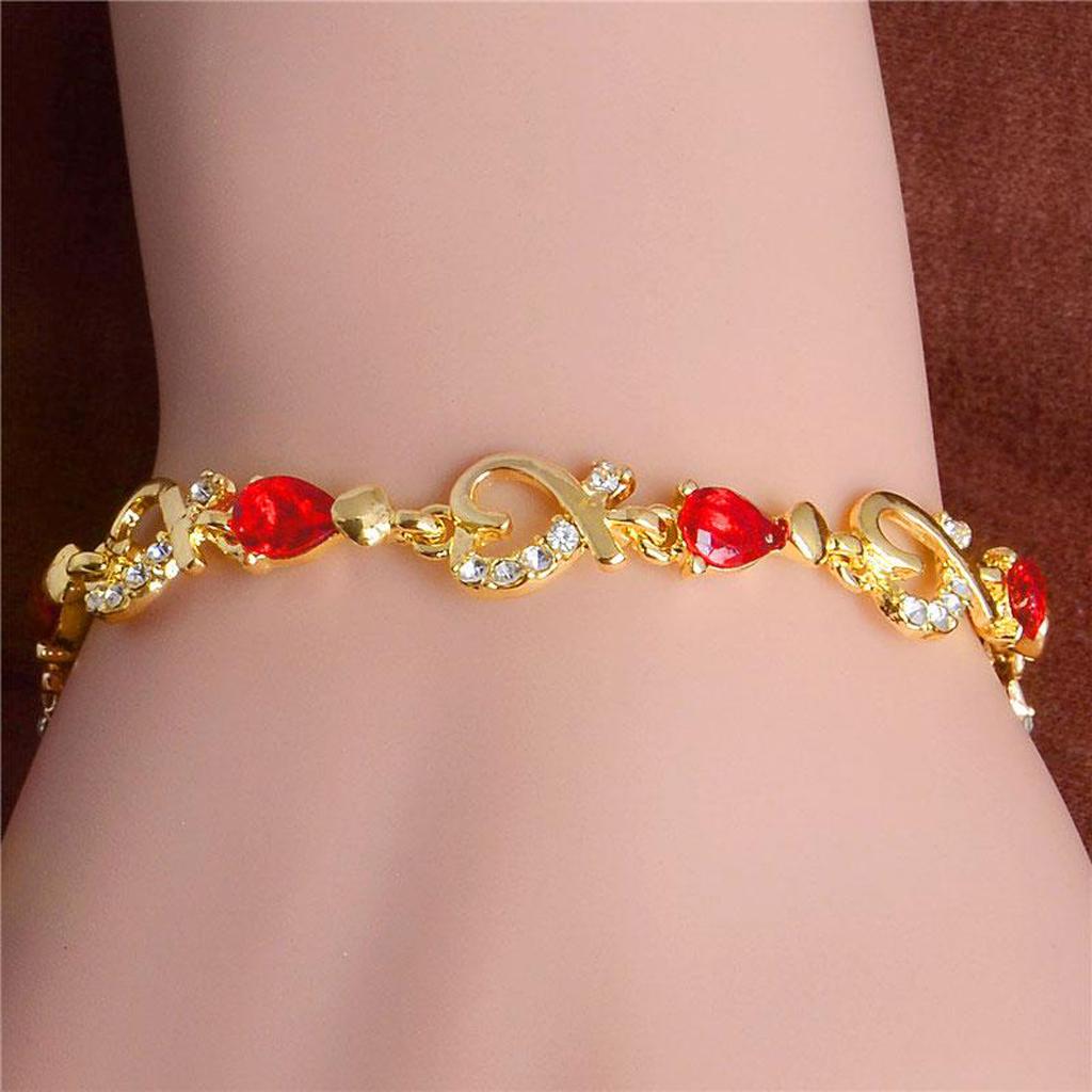 Charm Bracelet Retro Women's Fashion Bracelet Jewelry Bracelet Gift Red