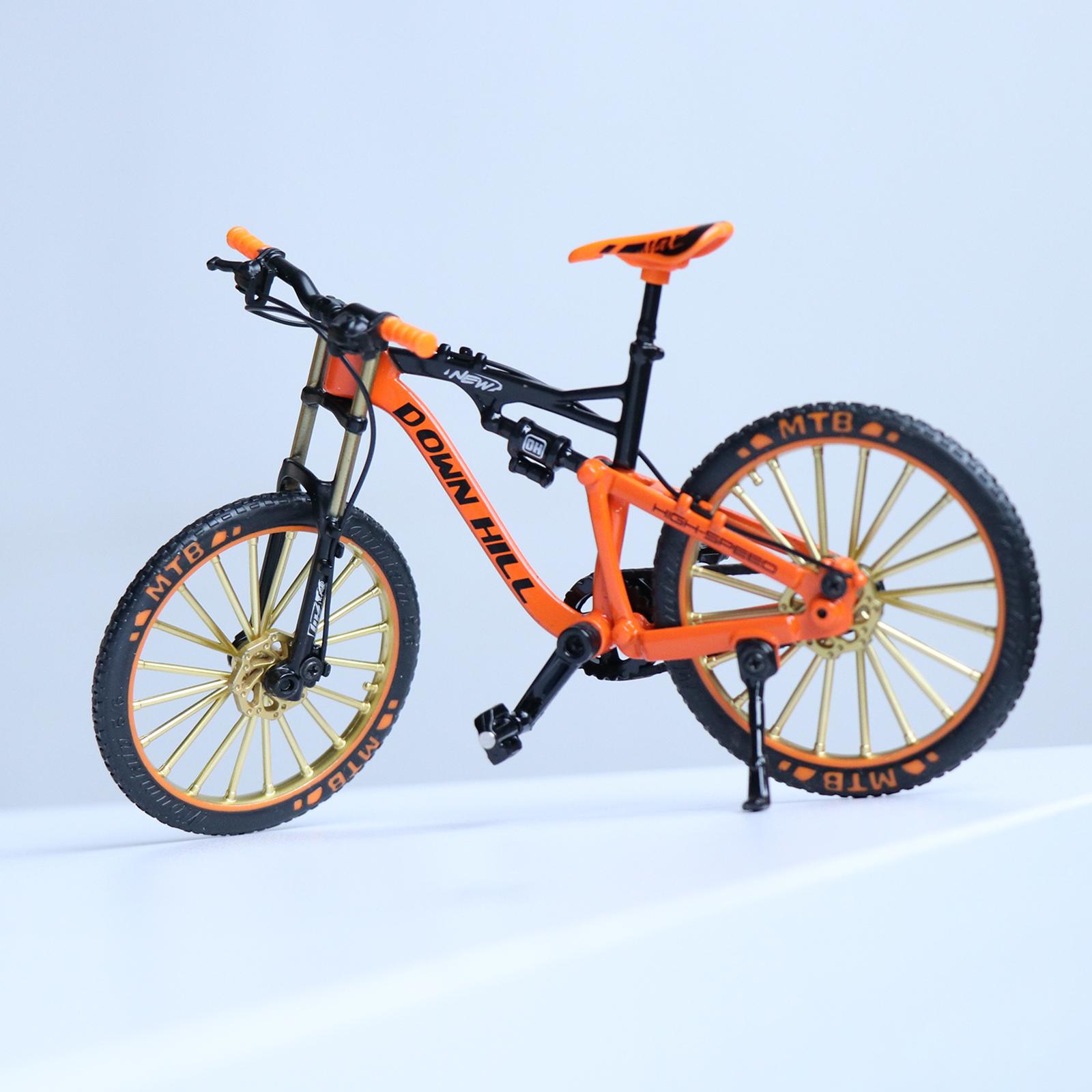 Bicycle Model Kids Bike Toy Mountain Bike Mountain Bike Collection Orange