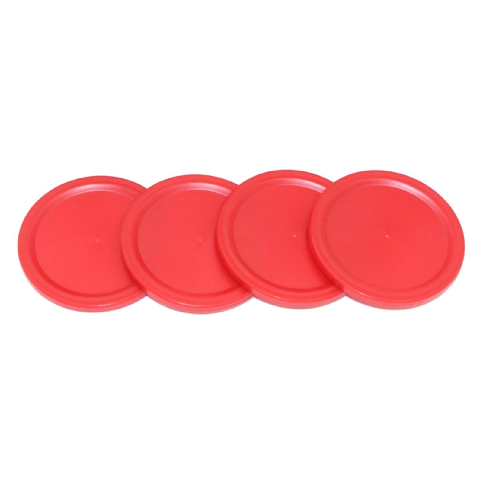 2PCS Plastic Air Hockey Pushers and 4PCS Pucks for Game Tables  