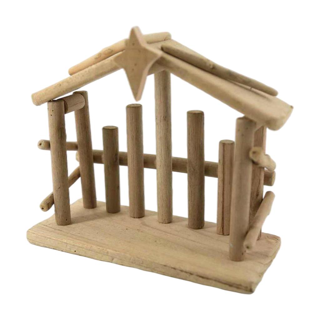 Nativity Scene Figurines Wide Cabin