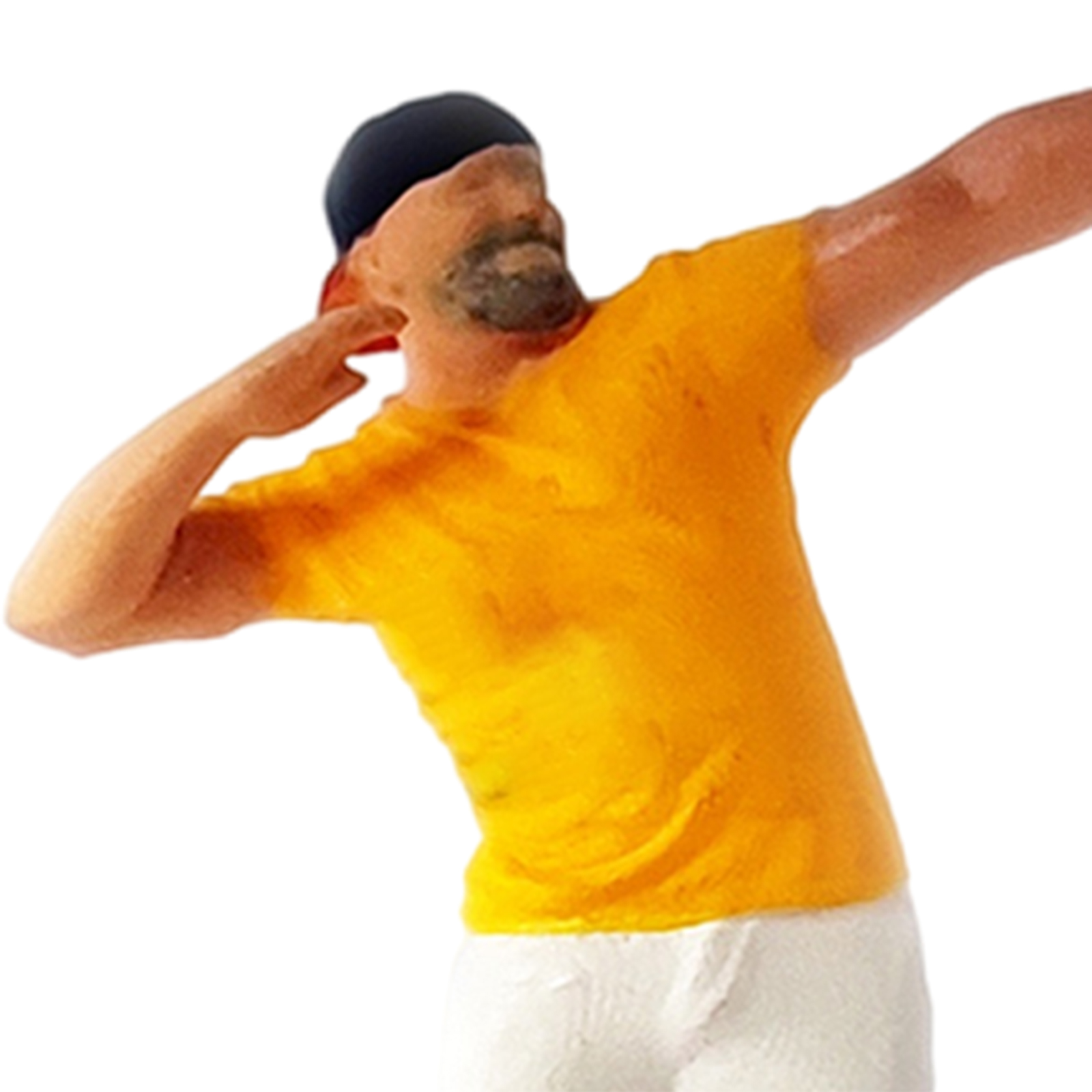 1:64 Figure Collectible Street Dance Doll Micro Landscape DIY Project yellow