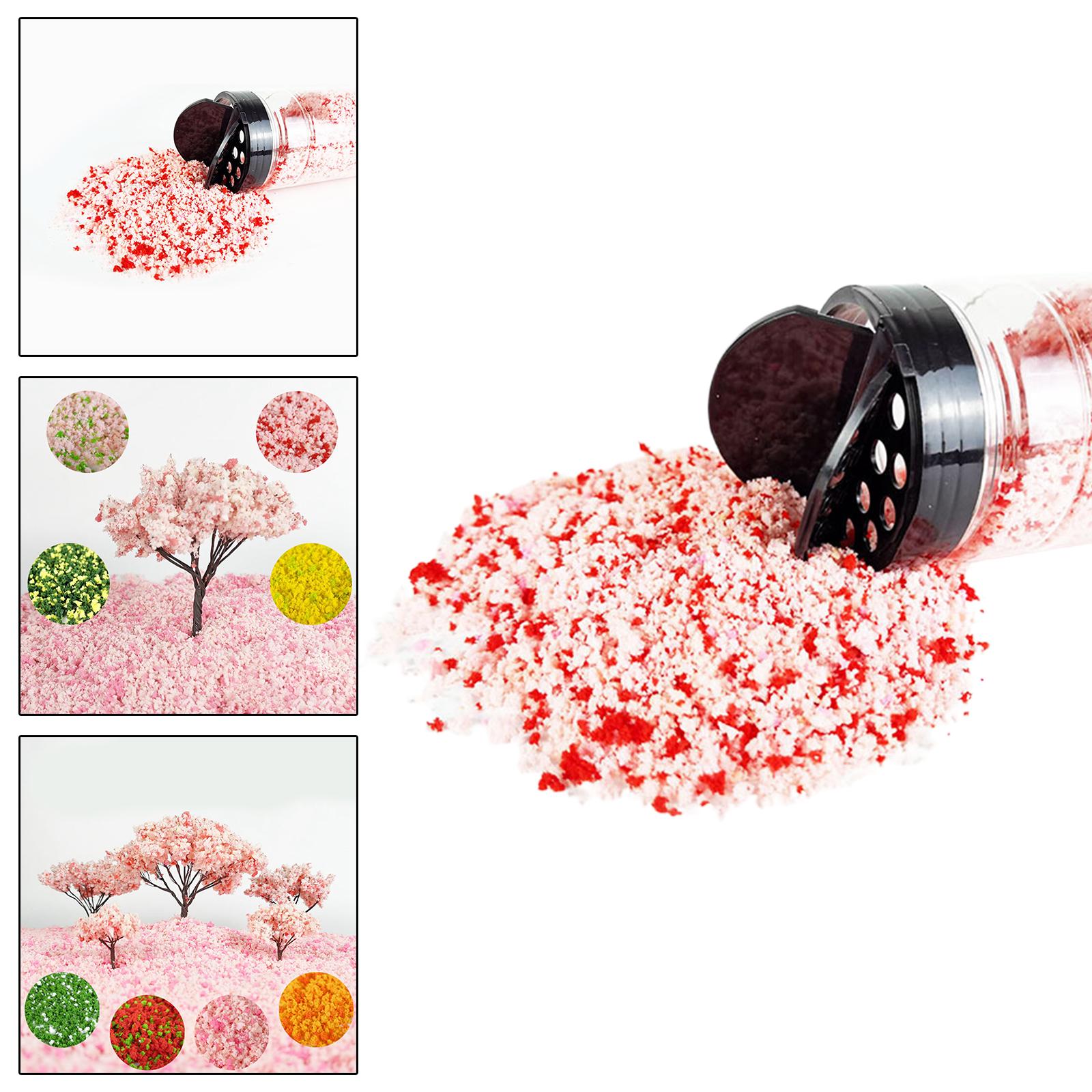 Miniature Tree Powder Model Railway Materials Diorama Scenery Red Pink