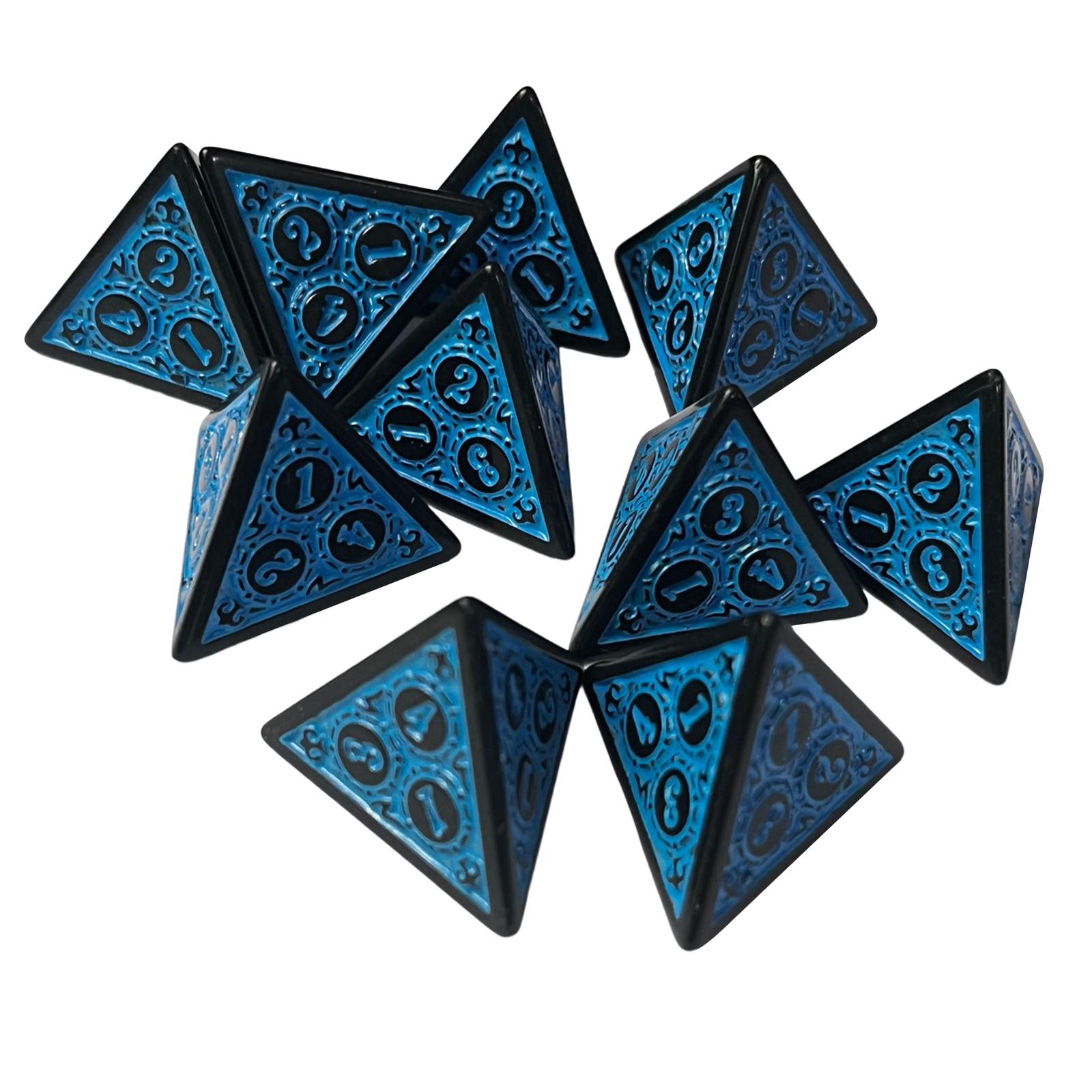 Acrylic D4 Dice Set