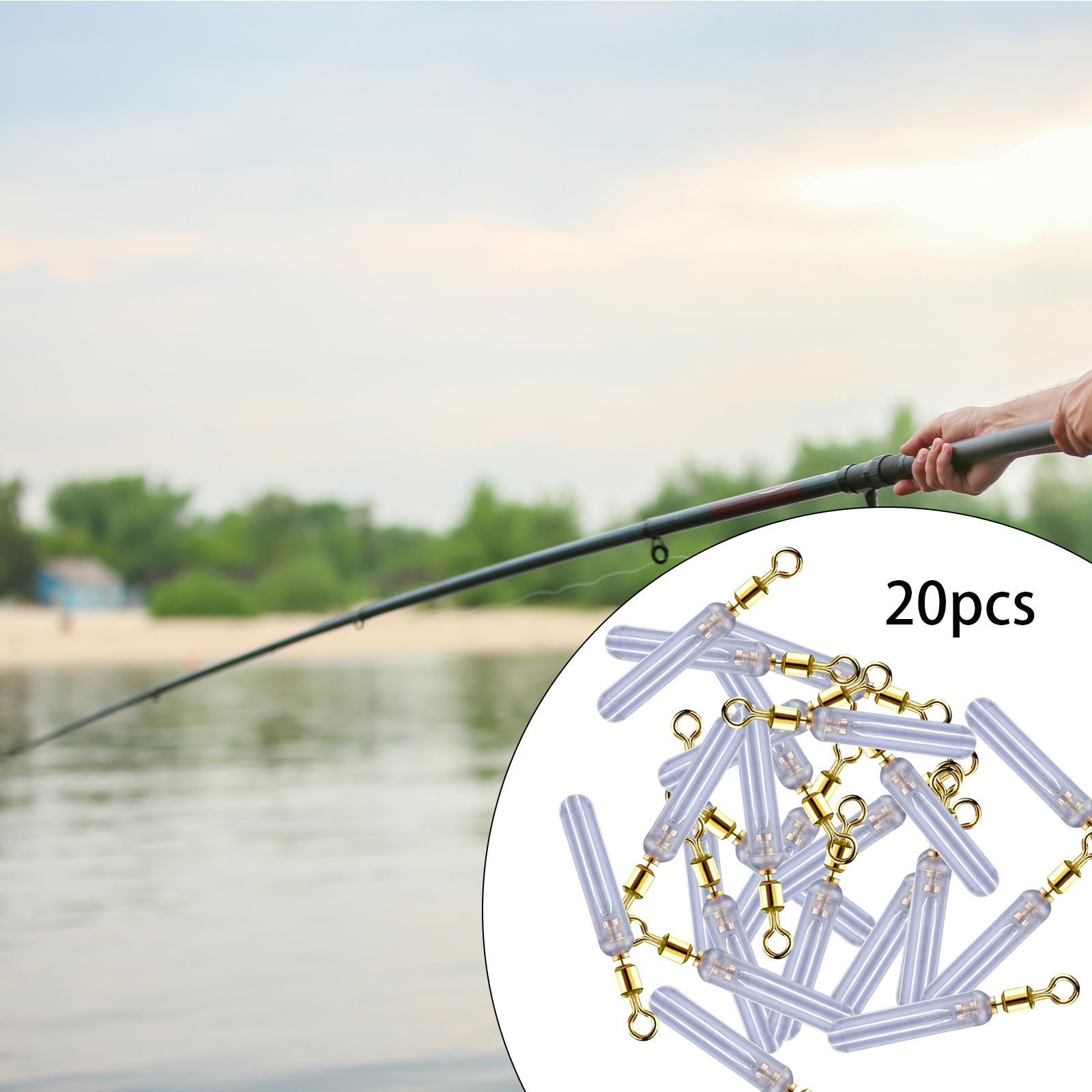 3x20Pcs Fishing Floats Fishing Gear Rotation Connector Swivel Float Seat XS