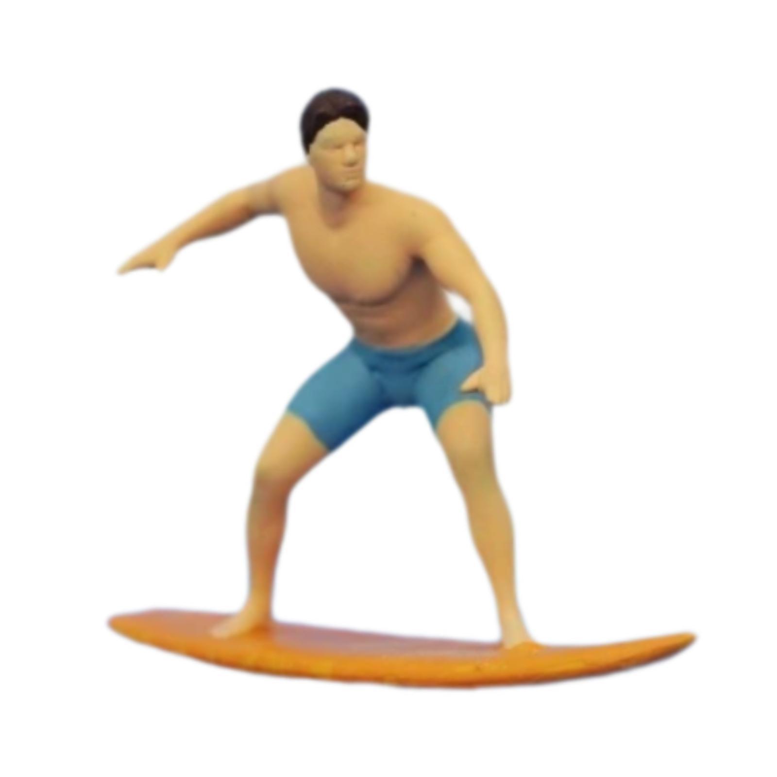 Miniature Surfer Figure